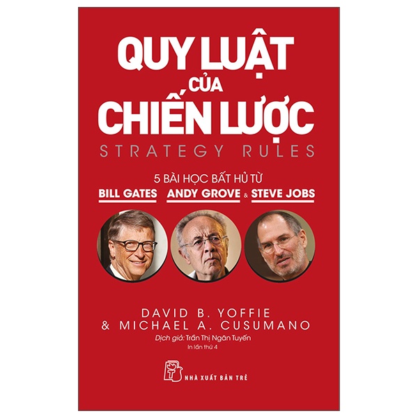 Quy luật của chiến lược Năm bài học bất hủ từ Bill Gates, Andy Grove và Steve Jobs - David B. Yoffie and Michae A. Cusumano 2022 New 100% HCM.PO