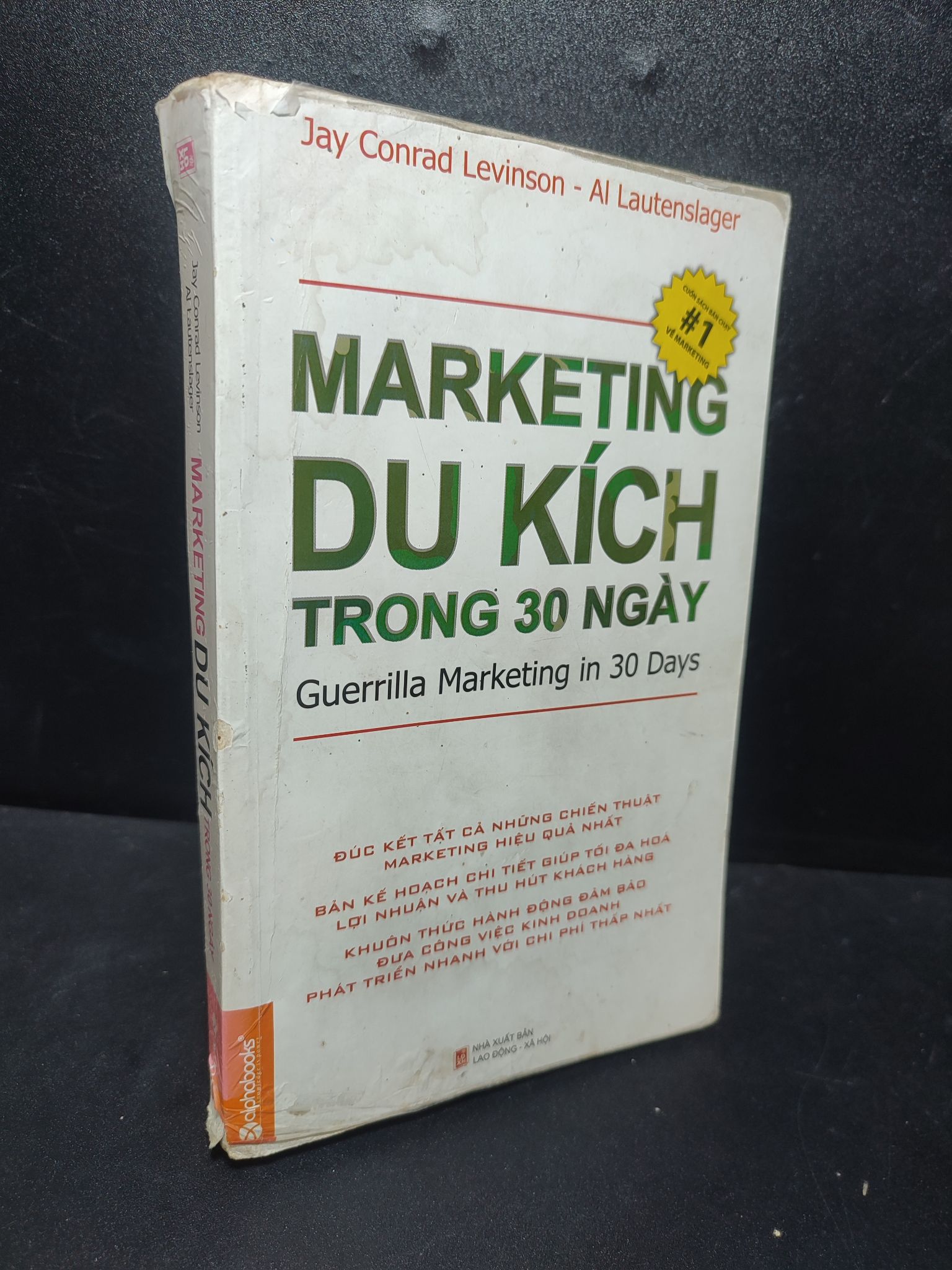 Marketing du kích trong 30 ngày 2013 Jay Conrad Levinson mới 75% ố , viết , rách gáy (marketing kinh doanh) HPB.HCM2701