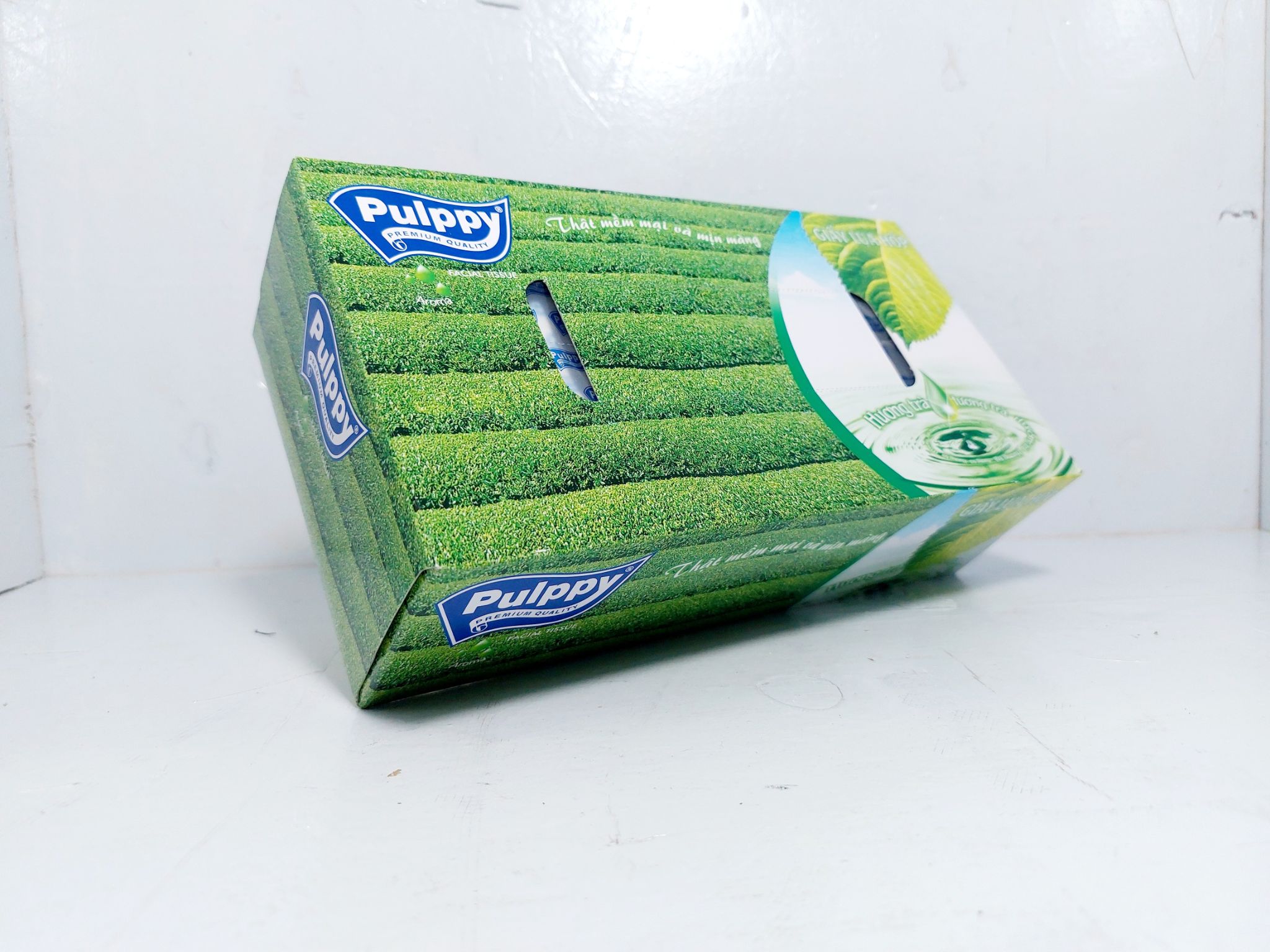 Khăn giấy lụa hộp Pulppy 2 lớp - 100 tờ HCM0310