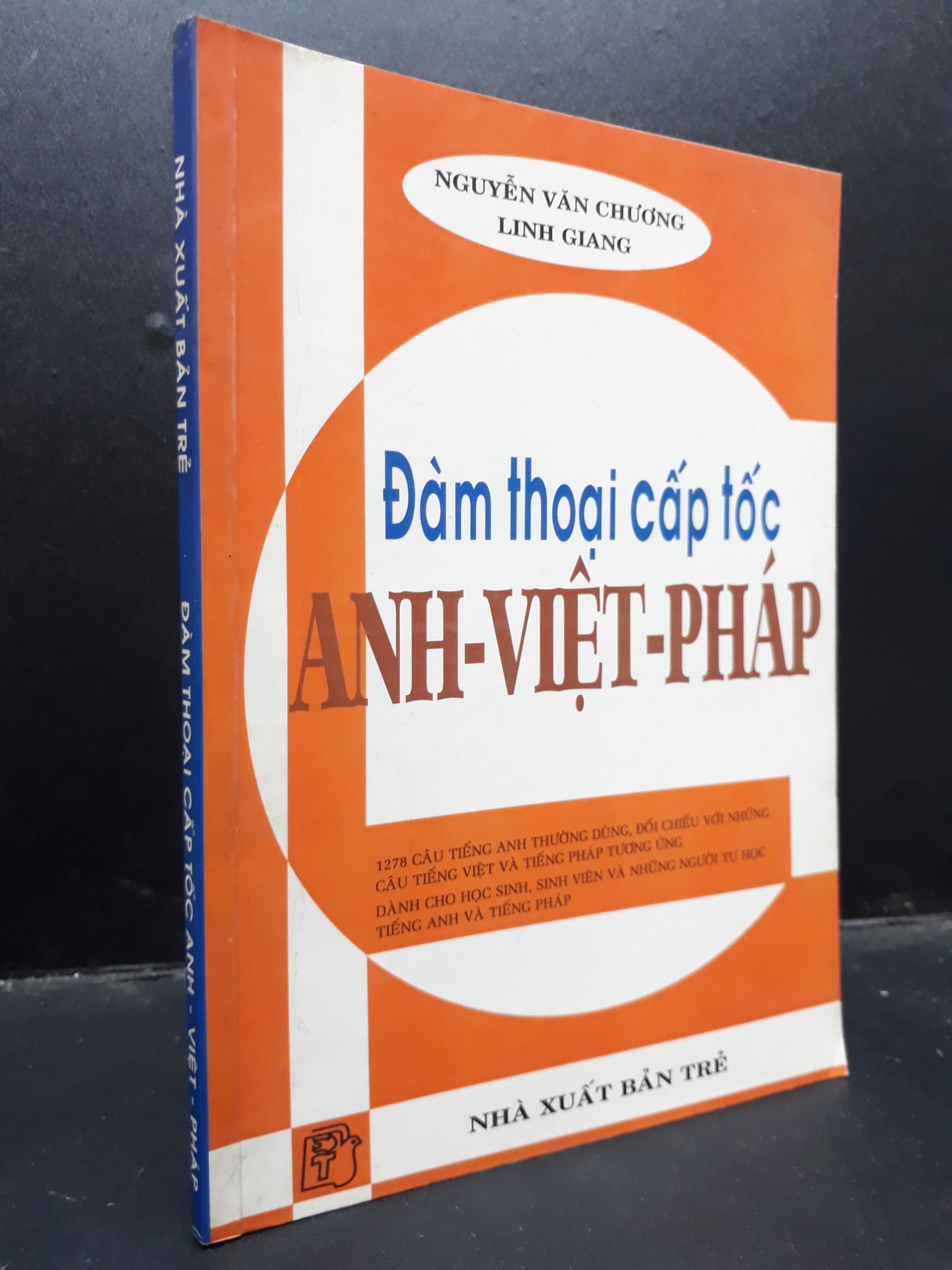 Đàm thoại cấp tốc Anh - Việt - Pháp mới 70% ố có viết HCM1604 học ngoại ngữ