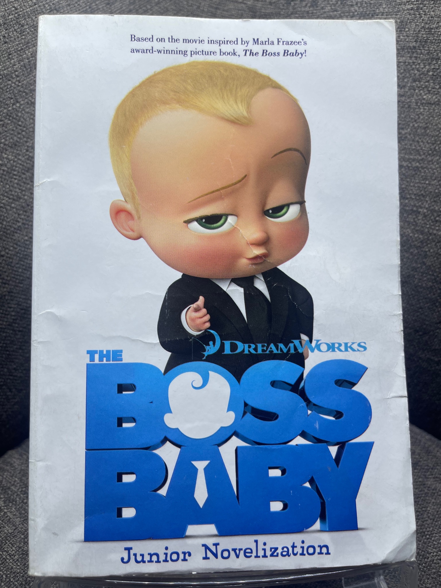 The boss baby mới 85% ố vàng nhẹ nếp gấp bìa truyện ngoại văn và thiếu nhi Junior Novelization HPB1505