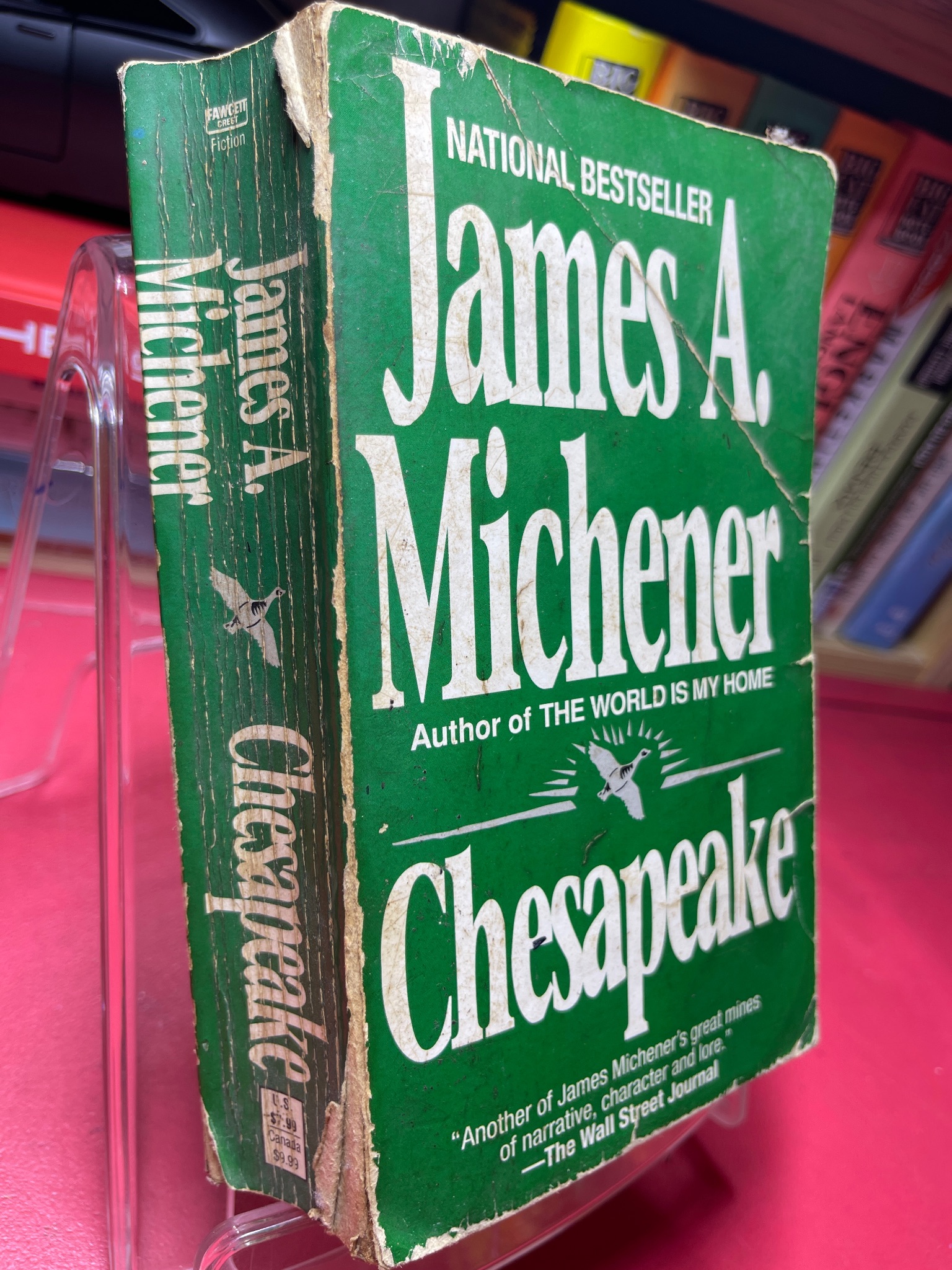 Chesapeake mới 60% ố vàng bìa gấp rách gáy nhẹ James A Michener HPB1905 SÁCH NGOẠI VĂN