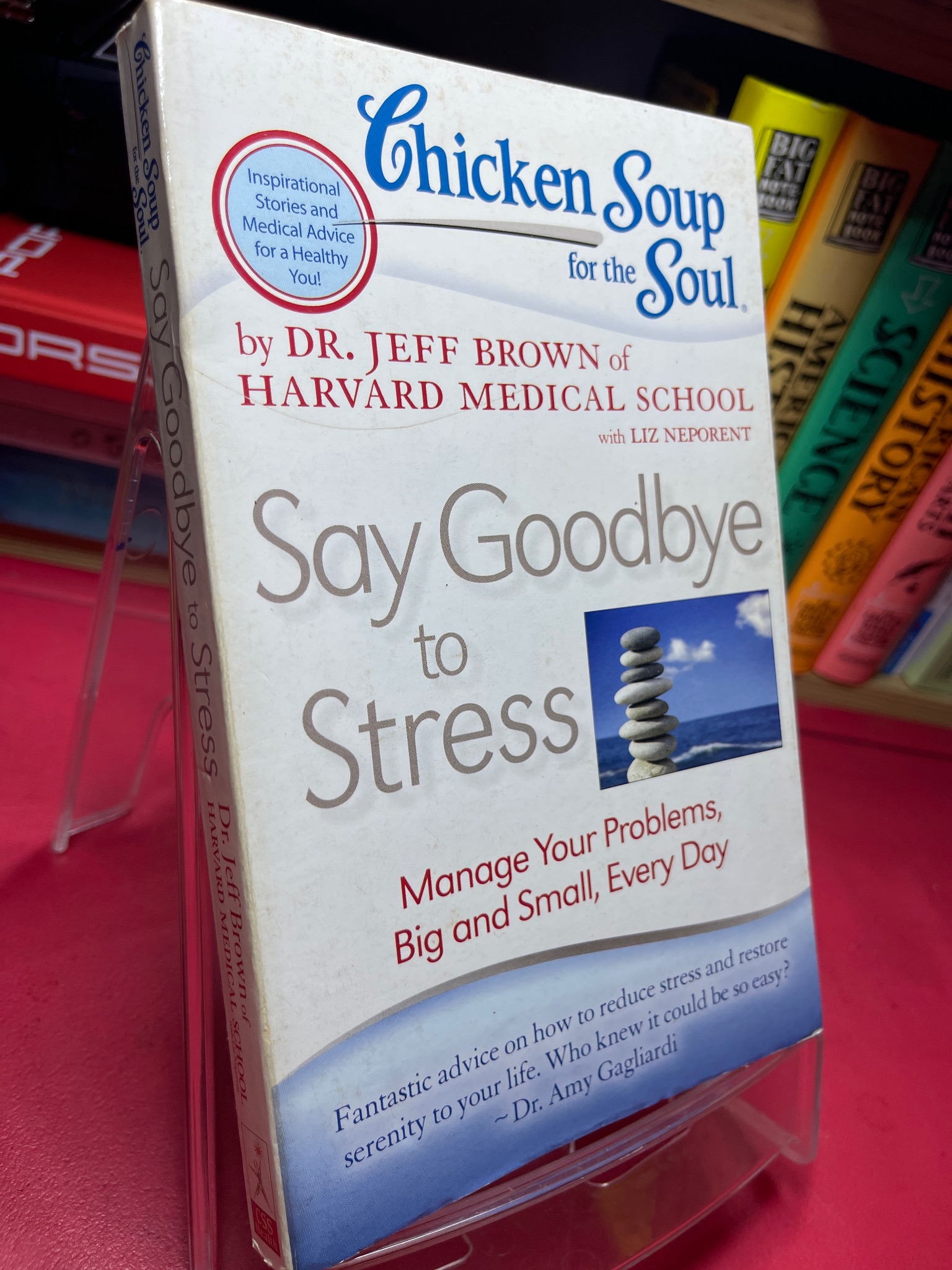 Say goodbye to stress mới 75% ố bẩn nhẹ viền Dr Jeff Brown HPB1905 SÁCH NGOẠI VĂN