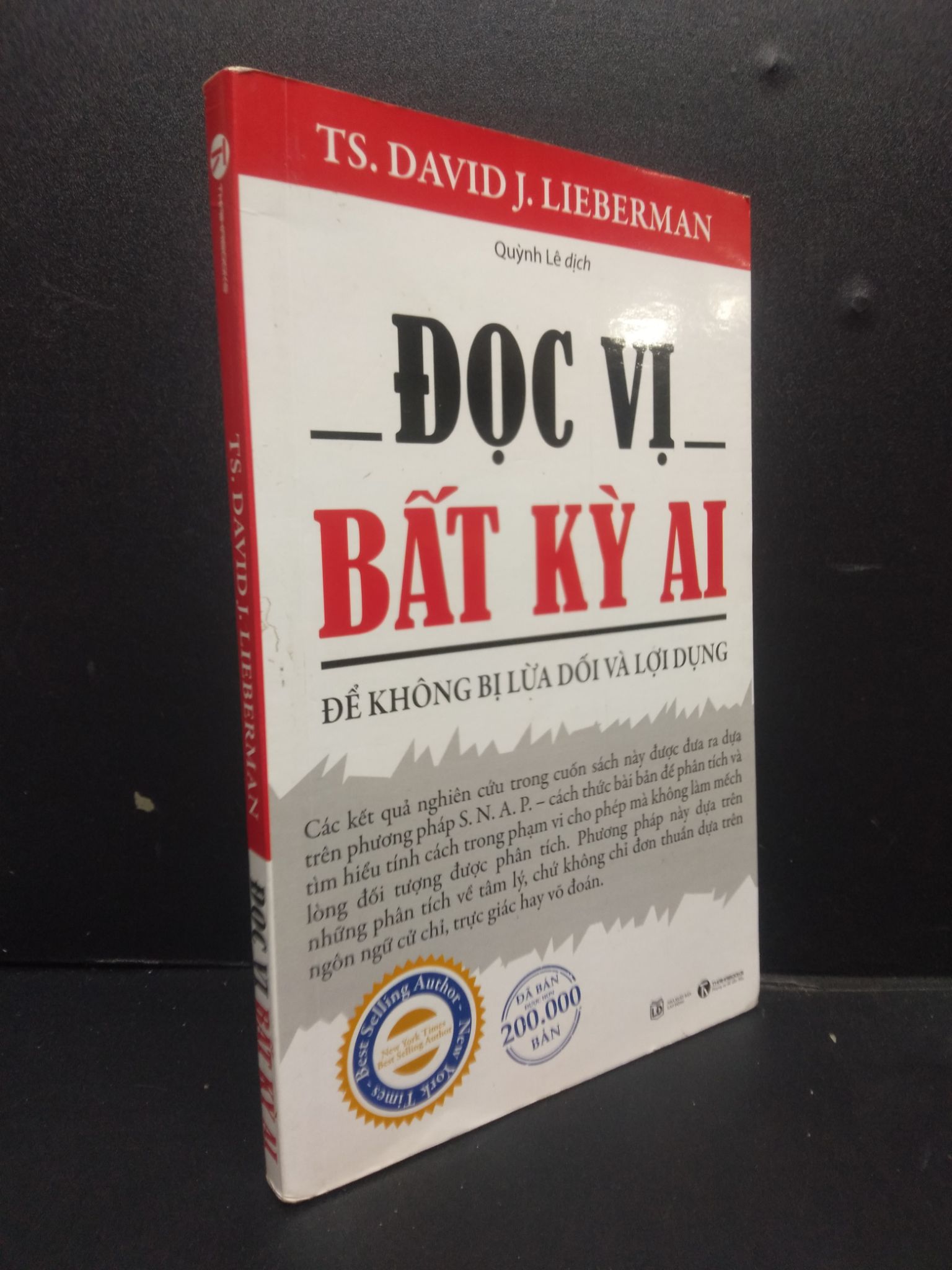 Đọc vị bất kỳ ai - TS. David J. Lieberman 2022 mới 90% bẩn nhẹ HCM0805 kỹ năng giao tiếp