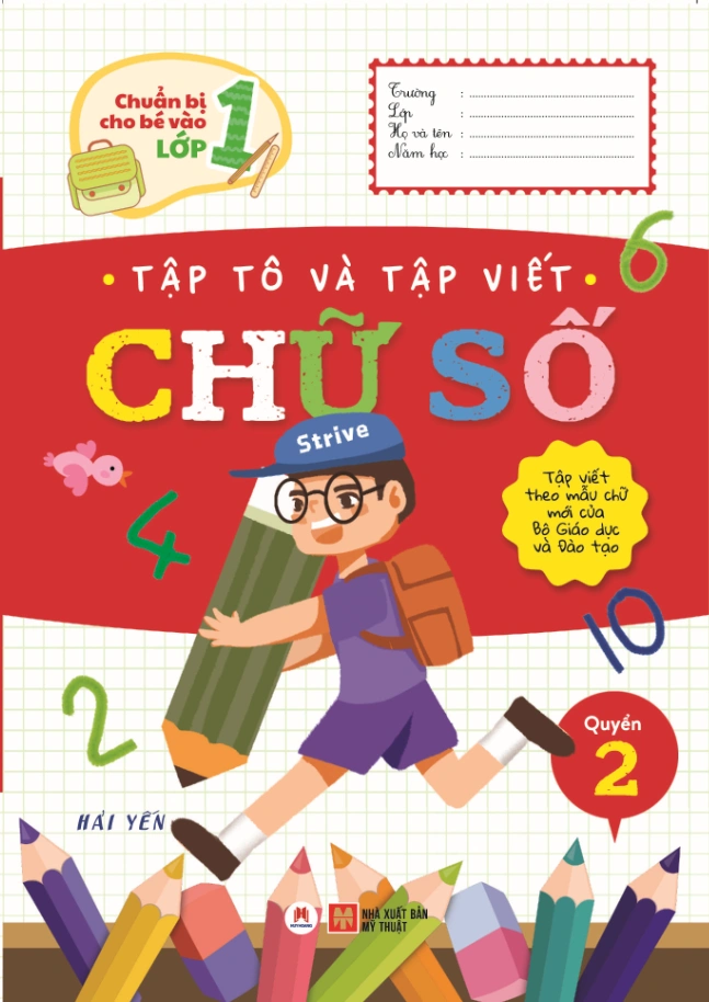 Chuẩn bị cho bé vào lớp 1 - Tập tô và tập viết chữ số Q2 - 17k (HH) Mới 100% HCM.PO Độc quyền - Thiếu nhi