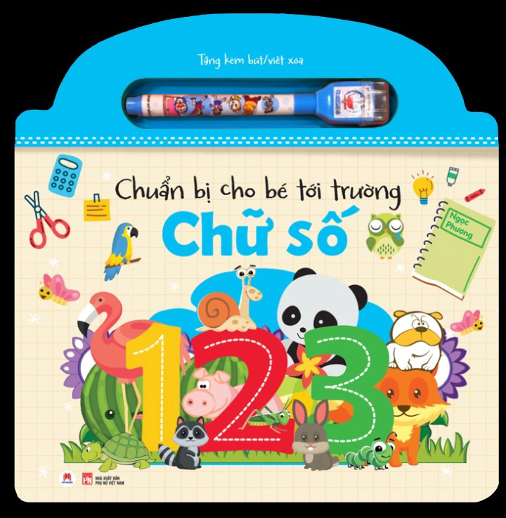 Chuẩn bị cho bé tới trường - Chữ số (kèm bút viết/xóa) (HH) Mới 100% HCM.PO Độc quyền - Thiếu nhi