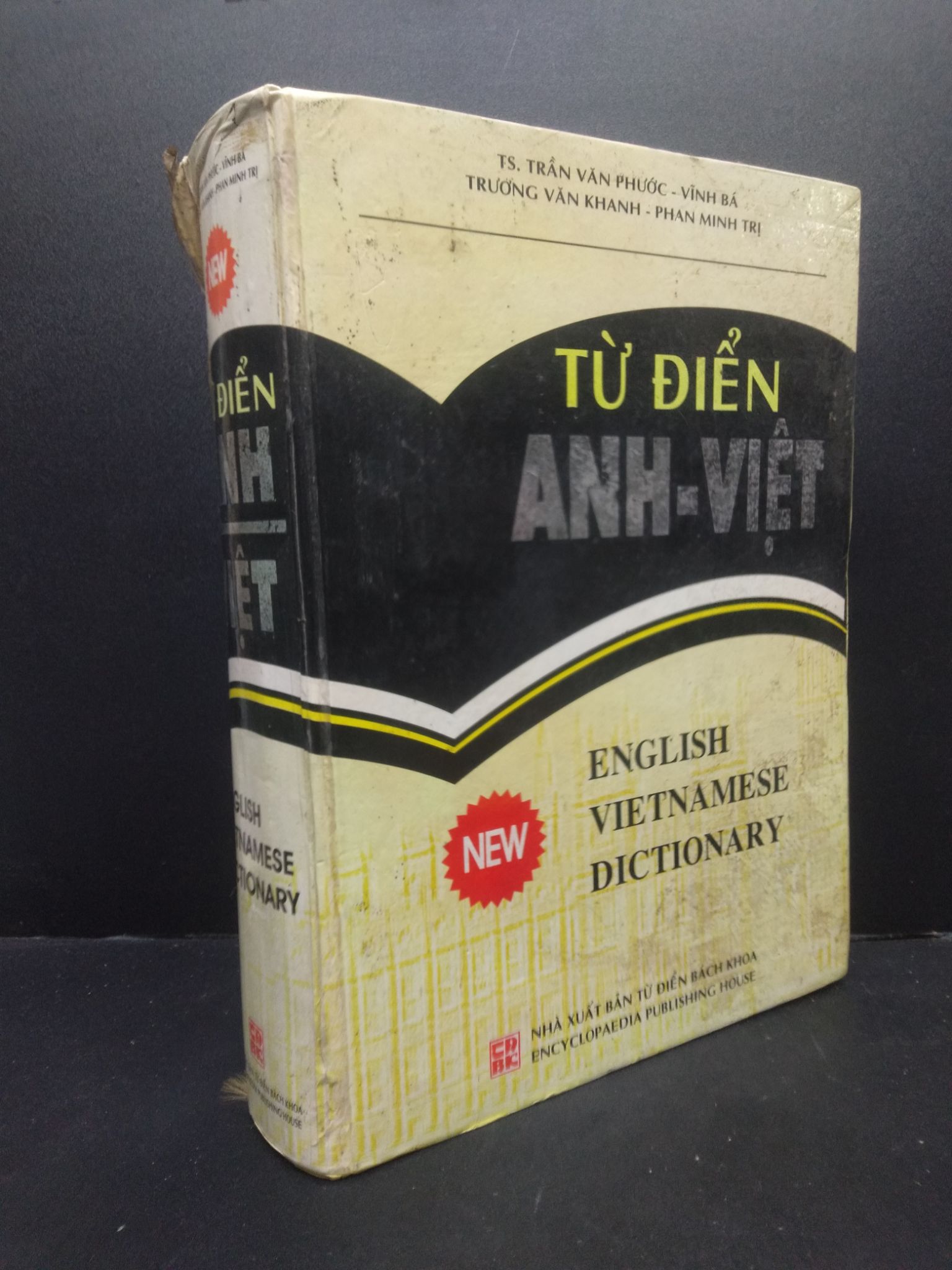 Từ điển Anh - Việt TS. Trần Văn Phước - Vĩnh Bá, Trương Văn Khanh, Phan Minh Trị (bìa cứng) 2002 mới 60% ố bẩn HCM0805 từ điển