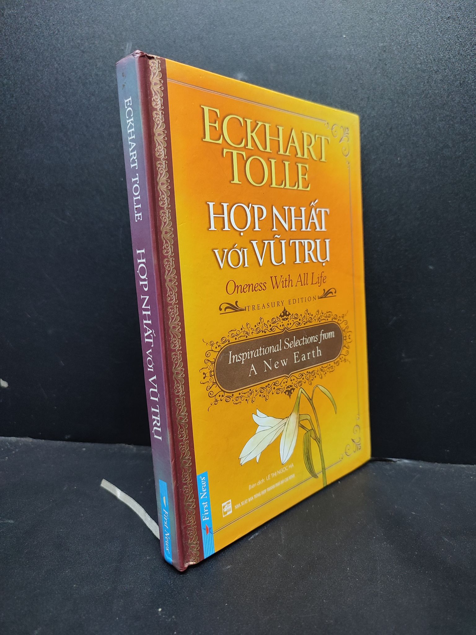 Hợp nhất với vụ trụ (bìa cứng) mới 80% bẩn bong gáy 2017 HCM1406 Eckhart Tolle SÁCH TÂM LÝ