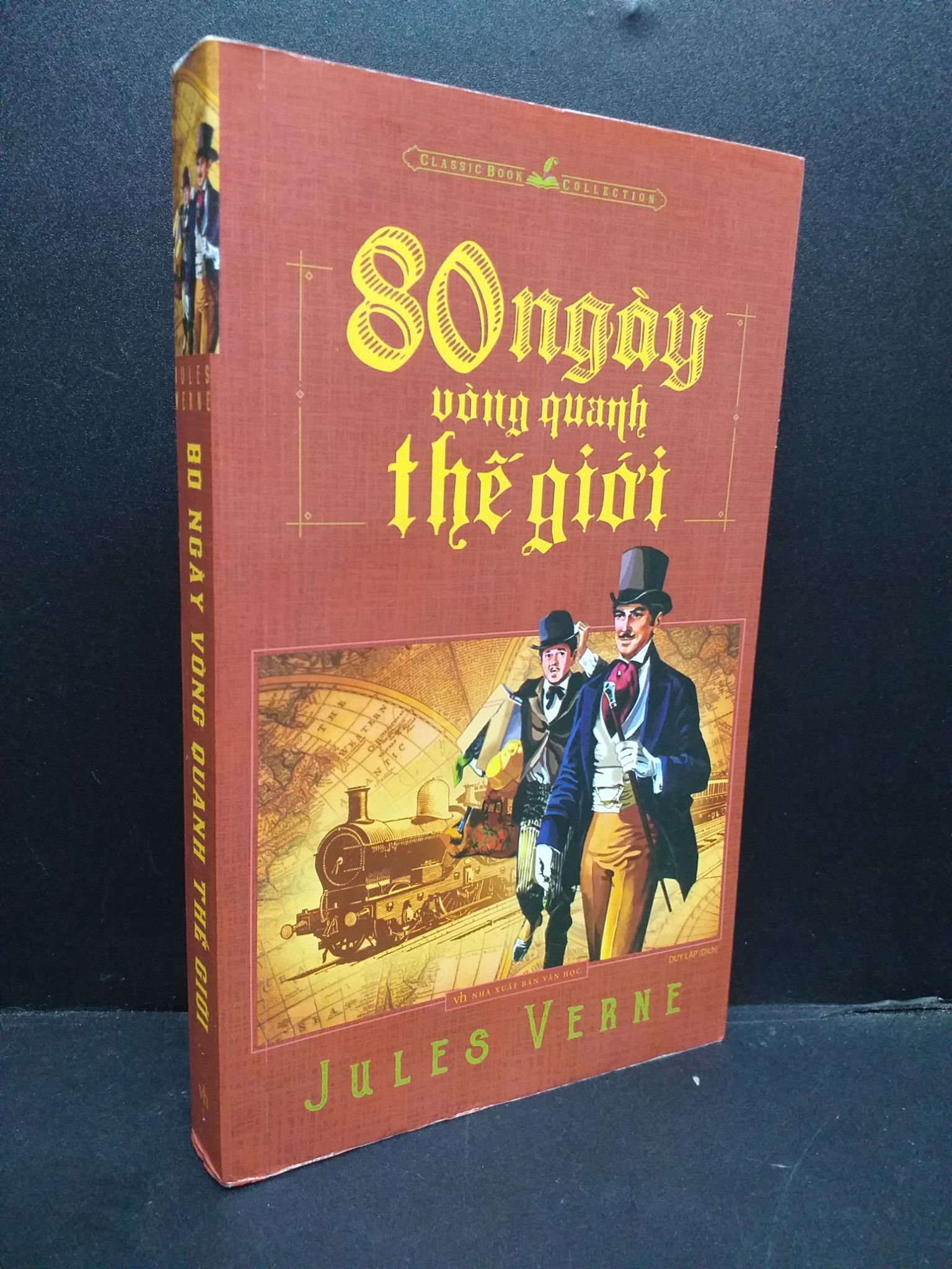 80 ngày vòng quanh thế giới mới 70% ẩm ố mốc nhẹ 2018 HCM0107 Jules Verne VĂN HỌC