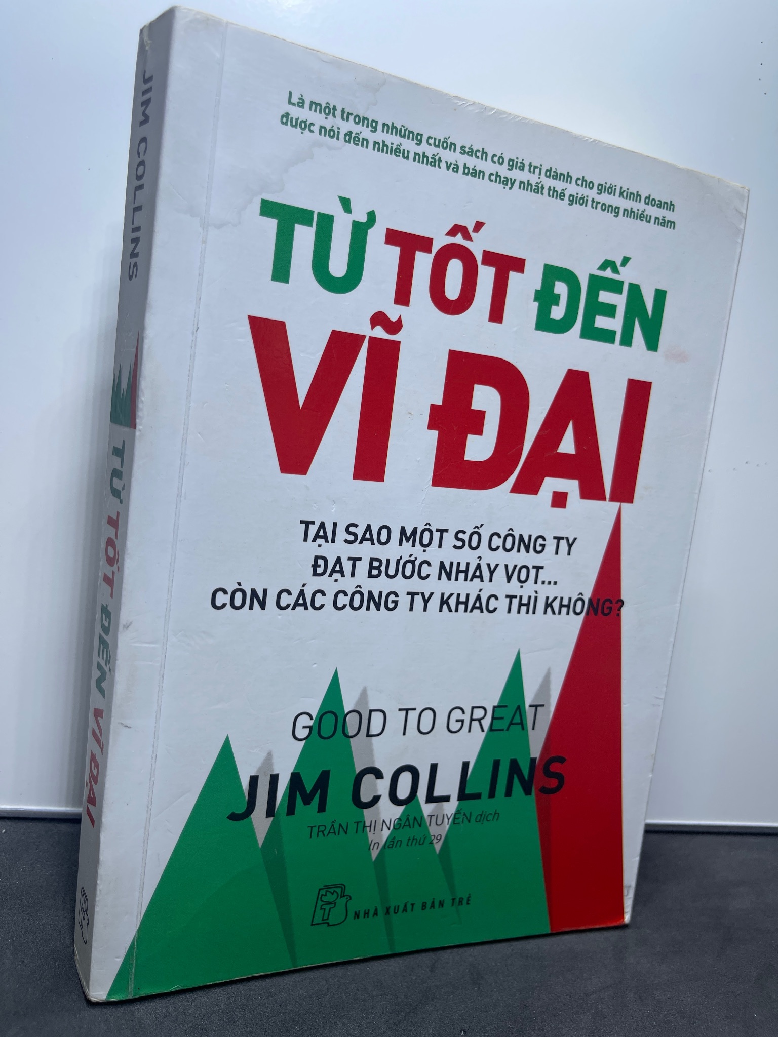 Từ tốt đến vĩ đại 2019 mới 80% ố ẩm nhẹ góc bìa sách Jim Collins HPB1607 KỸ NĂNG