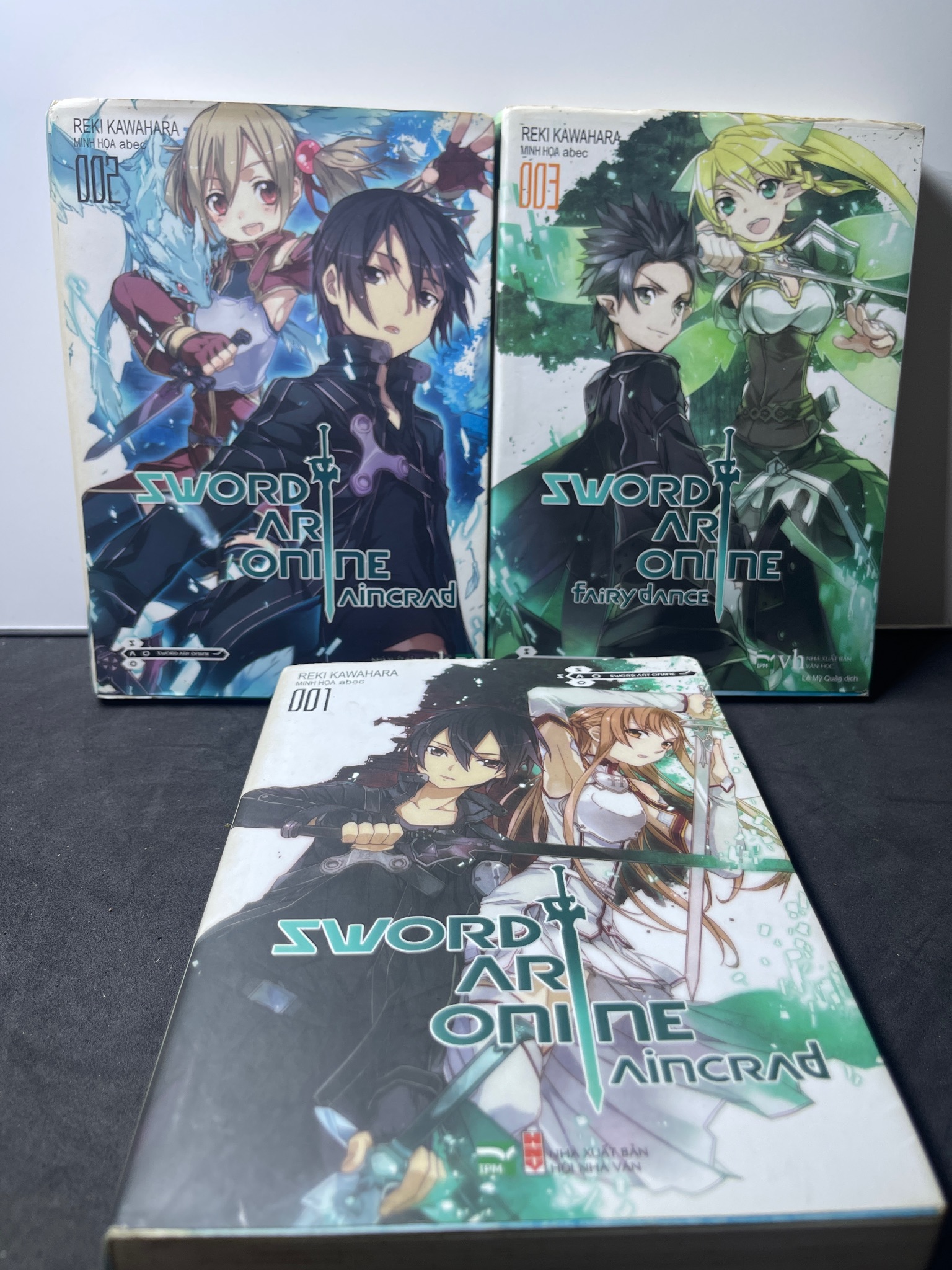 Sword Art Online Aincrad 3 tập 001 002 003 mới 85% bẩn nhẹ Reki Kawahara HPB2307 TRUYỆN TRANH