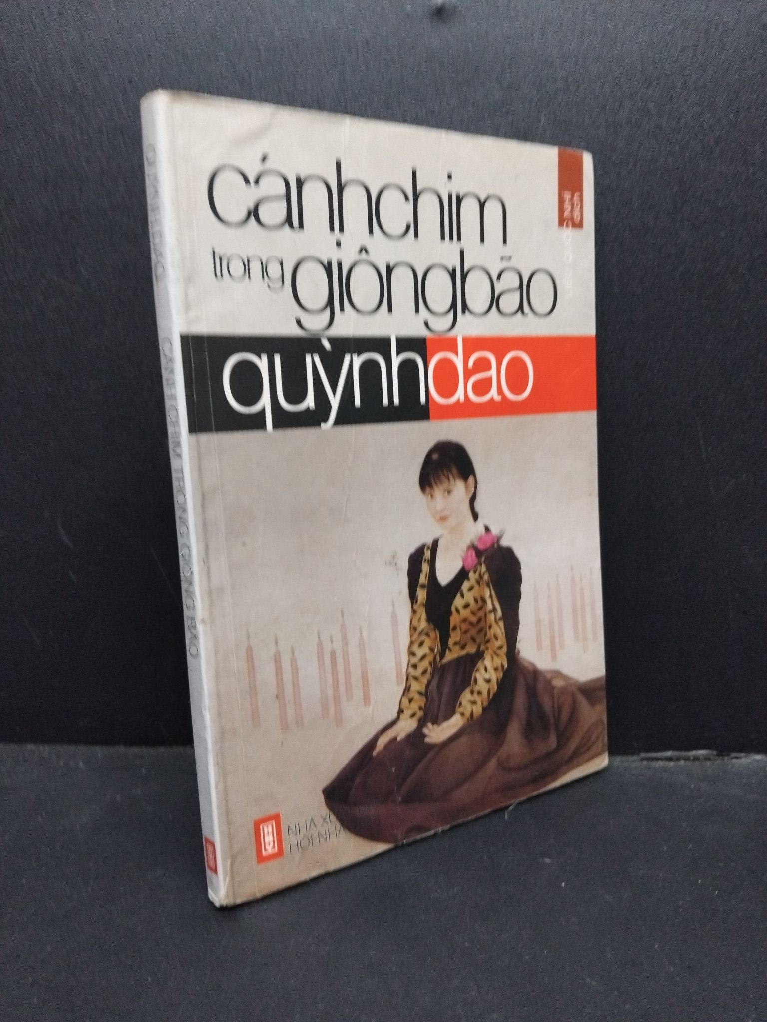 Cánh chim trong giông bão mới 70% ố vàng ẩm có nếp gấp bìa viết tên trang đầu 2003 HCM2207 Quỳnh Dao VĂN HỌC