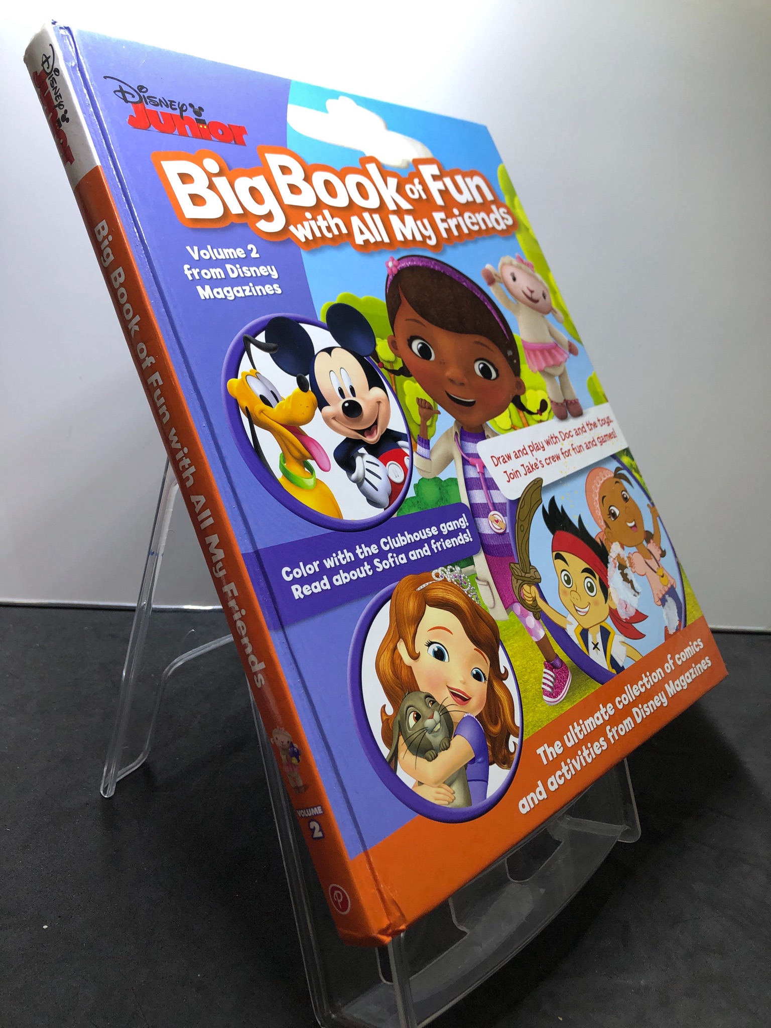 Big book of Fun with All My Friends BÌA CỨNG mới 85% bút màu trang đầu Disney Junior HPB2607 NGOẠI VĂN