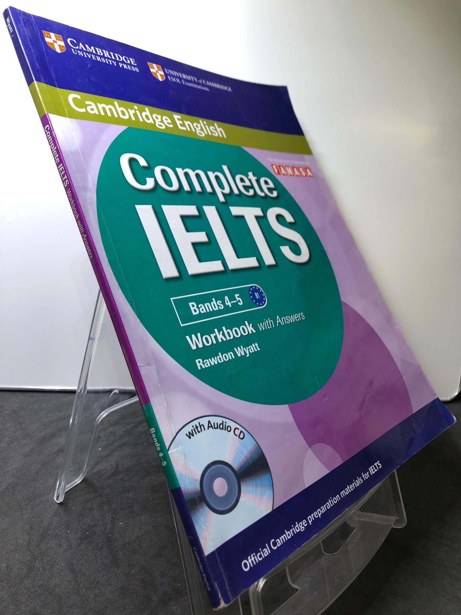 Complete Ielts Brand 4-5 B1 Workbook CAMBRIDGE mới 80% note viết chì kèm CD Rawdon Wyatt HPB3107 HỌC NGOẠI NGỮ