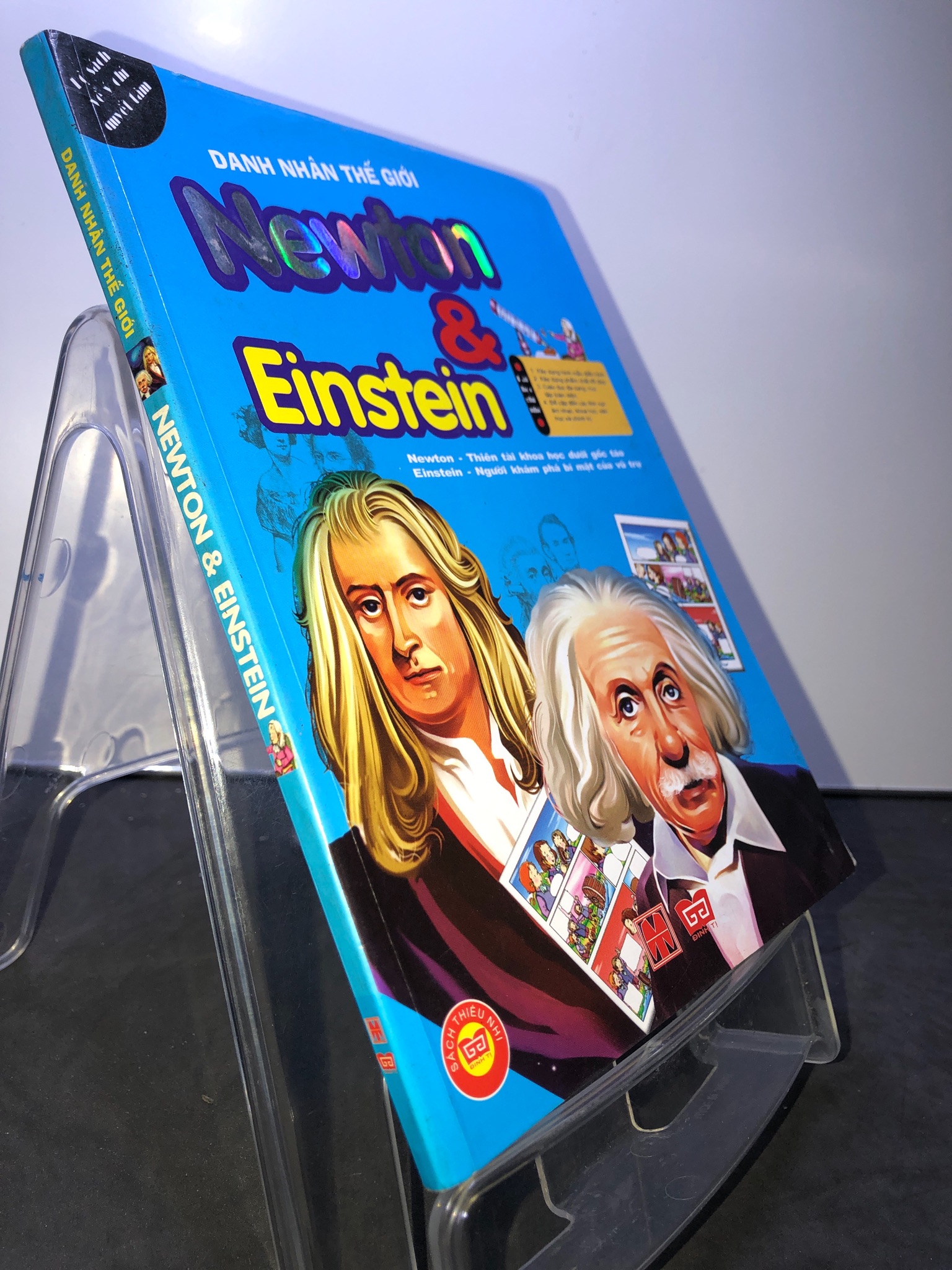 Danh nhân thế giới Newton và Einstein 2011 mới 75% bung bìa HPB0508 TRUYỆN TRANH