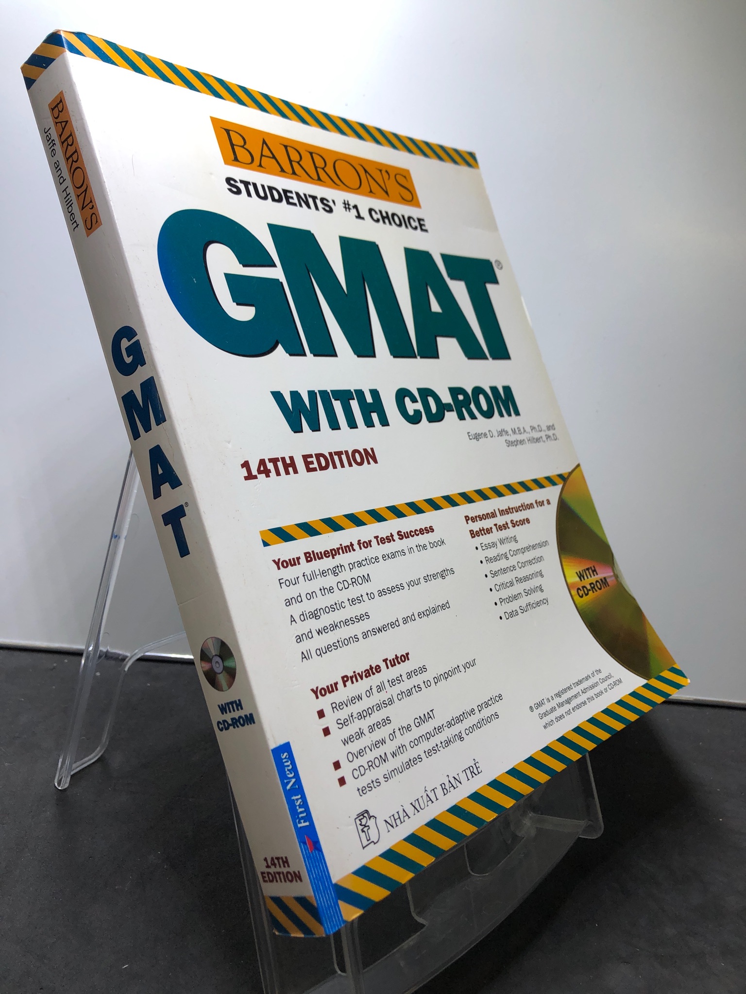 GMAT Barron's 14th Edition mới 85% 2014 bẩn nhẹ kèm CD Eugene D.Jaffe, Stephen Hilbert HPB1308 HỌC NGOẠI NGỮ