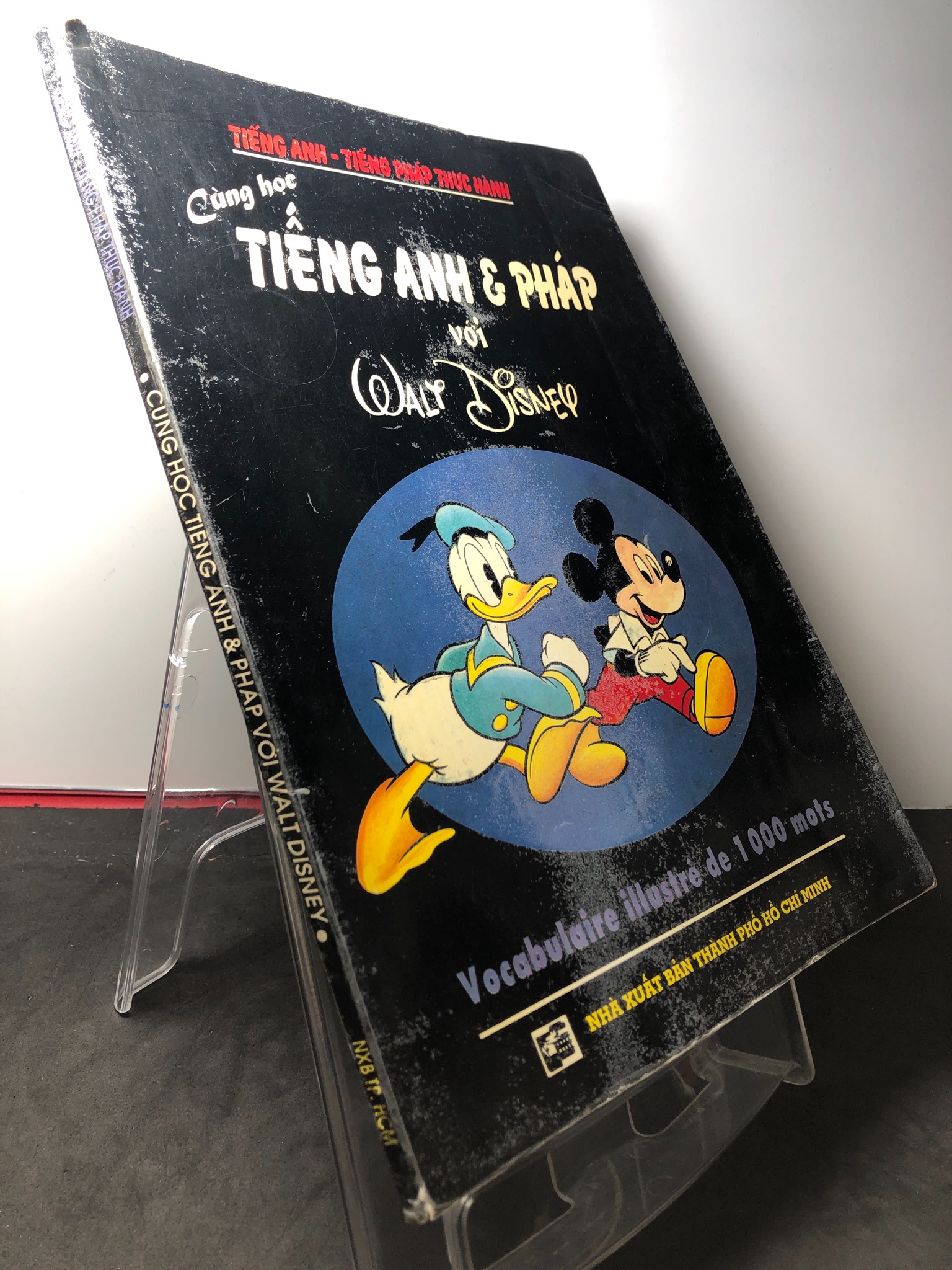 Cùng học tiếng anh và pháp với Waly Disney mới 80% ố vàng nhẹ HPB2808 HỌC NGOẠI NGỮ