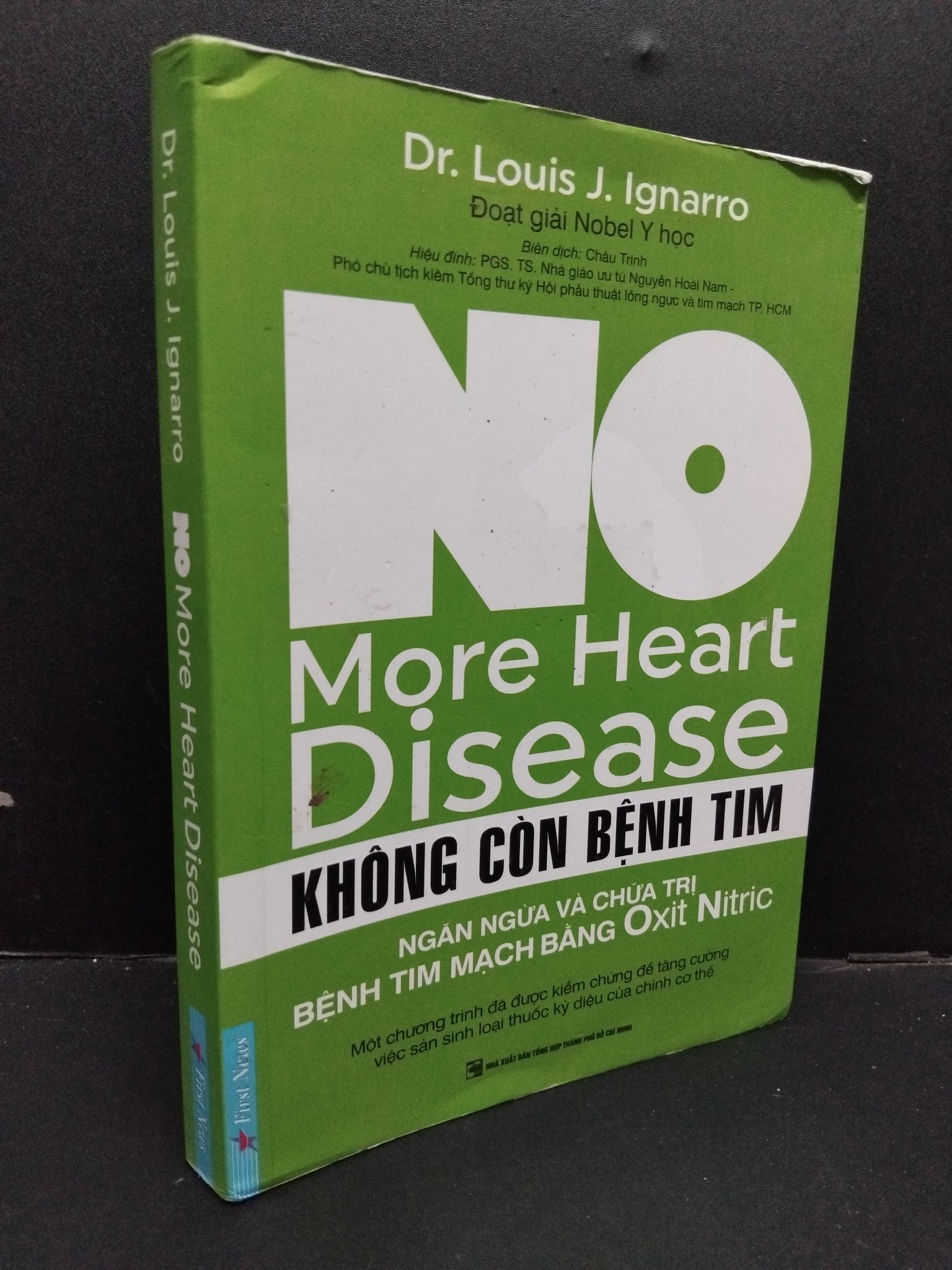 No more heart disease - Không còn bệnh tim Dr. Louis J. Ignarro mới 80% ố bẩn nhẹ 2019 HCM.ASB0609