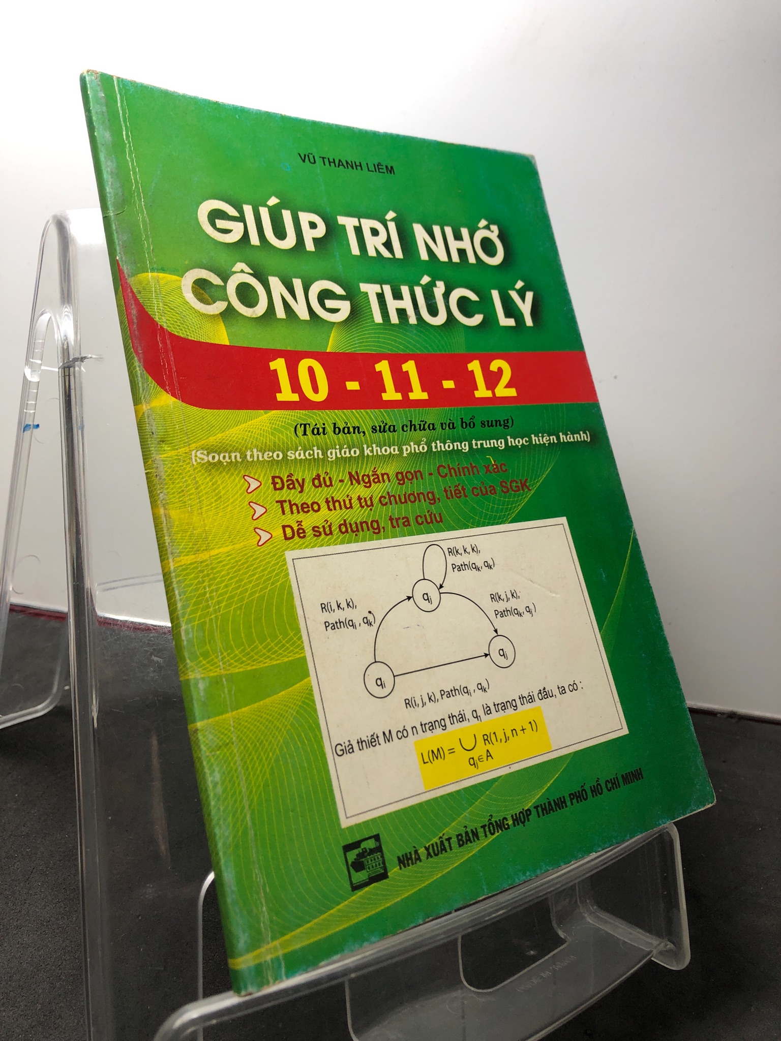 Giúp trí nhớ công thức lý 10 11 12 2012 mới 70% bẩn nhẹ rách góc Vũ Thanh Liêm HPB3108 GIÁO TRÌNH, CHUYÊN MÔN