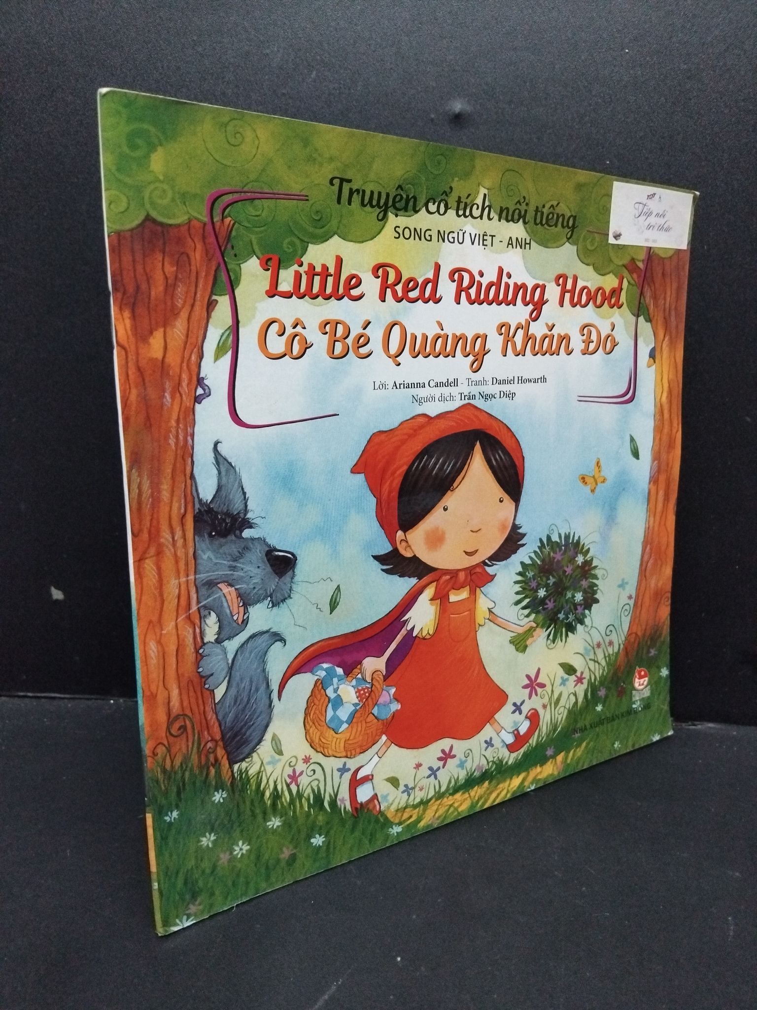 Truyện cổ tích nổi tiếng song ngữ Việt Anh Little red riding hood cô bé quàng khăn đỏ mới 90% bẩn bìa 2019 HCM1209 Arianna Candell TRUYỆN TRANH