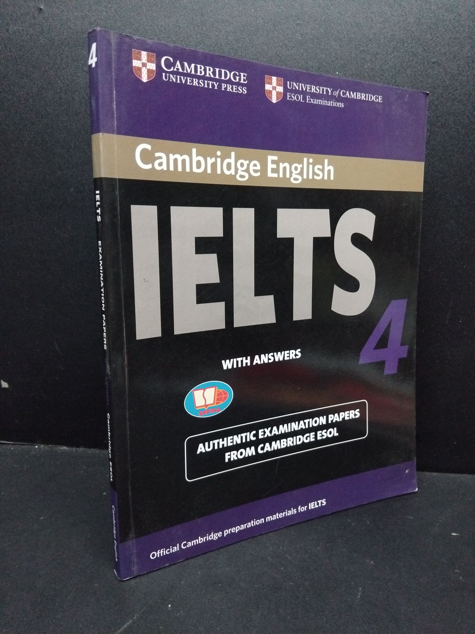 Cambridge English IELTS examination papers with answers 4 mới 80% bẩn bìa, ố nhẹ, lỗi trang, có chữ viết HCM1209 Cambridge Esol HỌC NGOẠI NGỮ