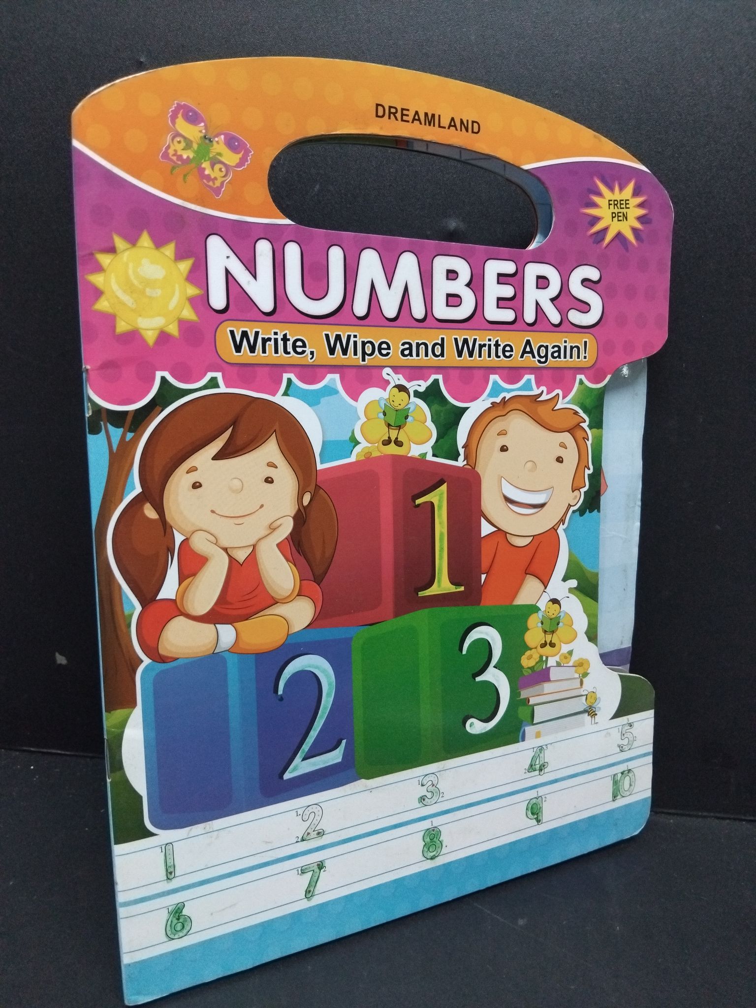 Numbers write, wipe and write again! mới 80% ố bẩn có viết nhẹ HCM2809 Dreamland HỌC NGOẠI NGỮ