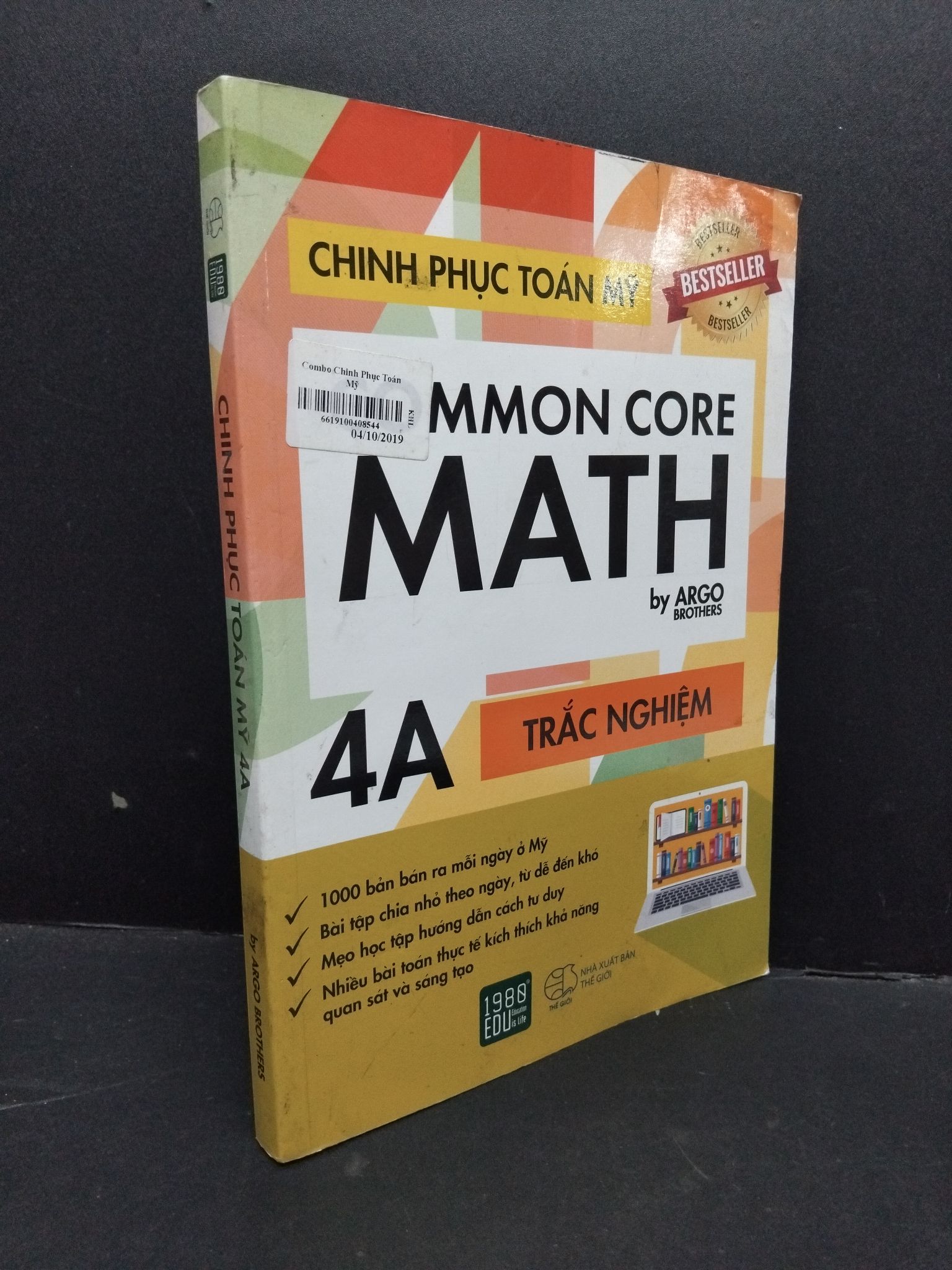 Chinh phục toán Mỹ 4A mới 80% bẩn ố nhẹ 2018 HCM1710 GIÁO TRÌNH, CHUYÊN MÔN