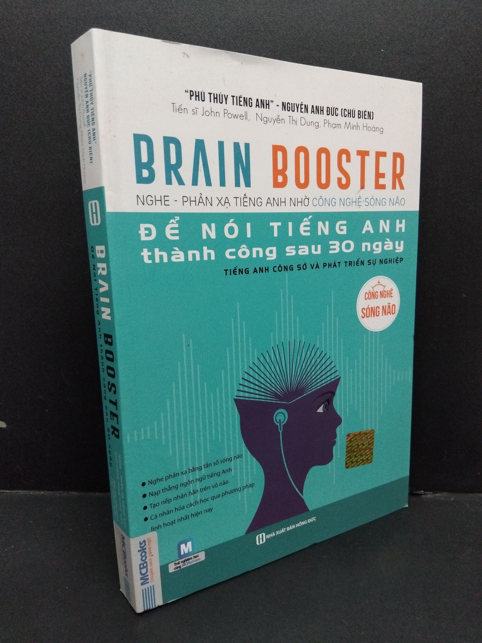 Brain booster nghe phản xạ tiếng anh nhờ công nghệ sóng não để nói tiếng anh thành công sau 30 ngày tiếng anh công sở và phát triển sự nghiệp Nguyễn Anh Đức mới 90% bẩn bìa, ố nhẹ 2019 HCM.ASB0611