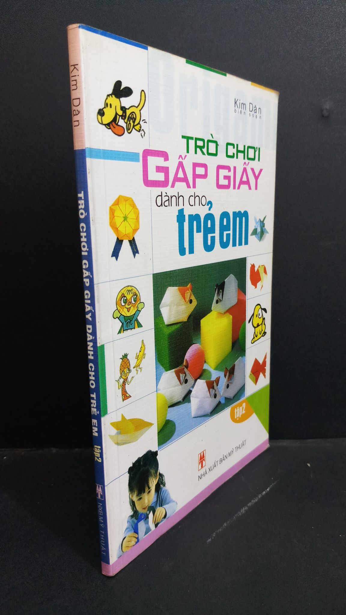 Trò chơi gấp giấy dành cho trẻ em tập 2 mới 80% ố có viết trang đầu tróc nhẹ gáy 2006 HCM2811 Kim Dân KỸ NĂNG