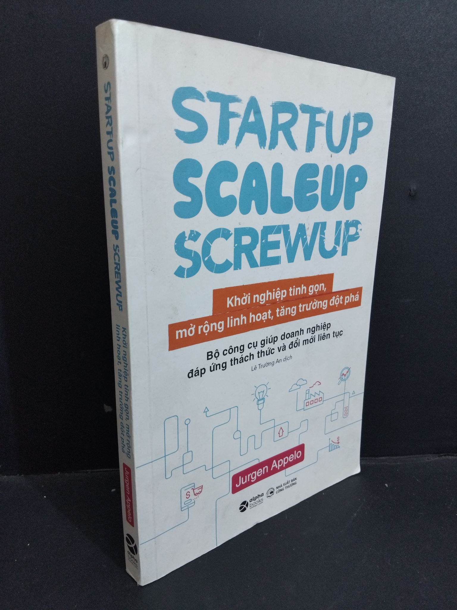 Startup Scaleup Screwup Khởi nghiệp tinh gọn, mở rộng linh hoạt, tăng trưởng đột phá mới 80% ố bẩn nhẹ, viết mực 2020 HCM0612 Jurgen Appelo KINH DOANH