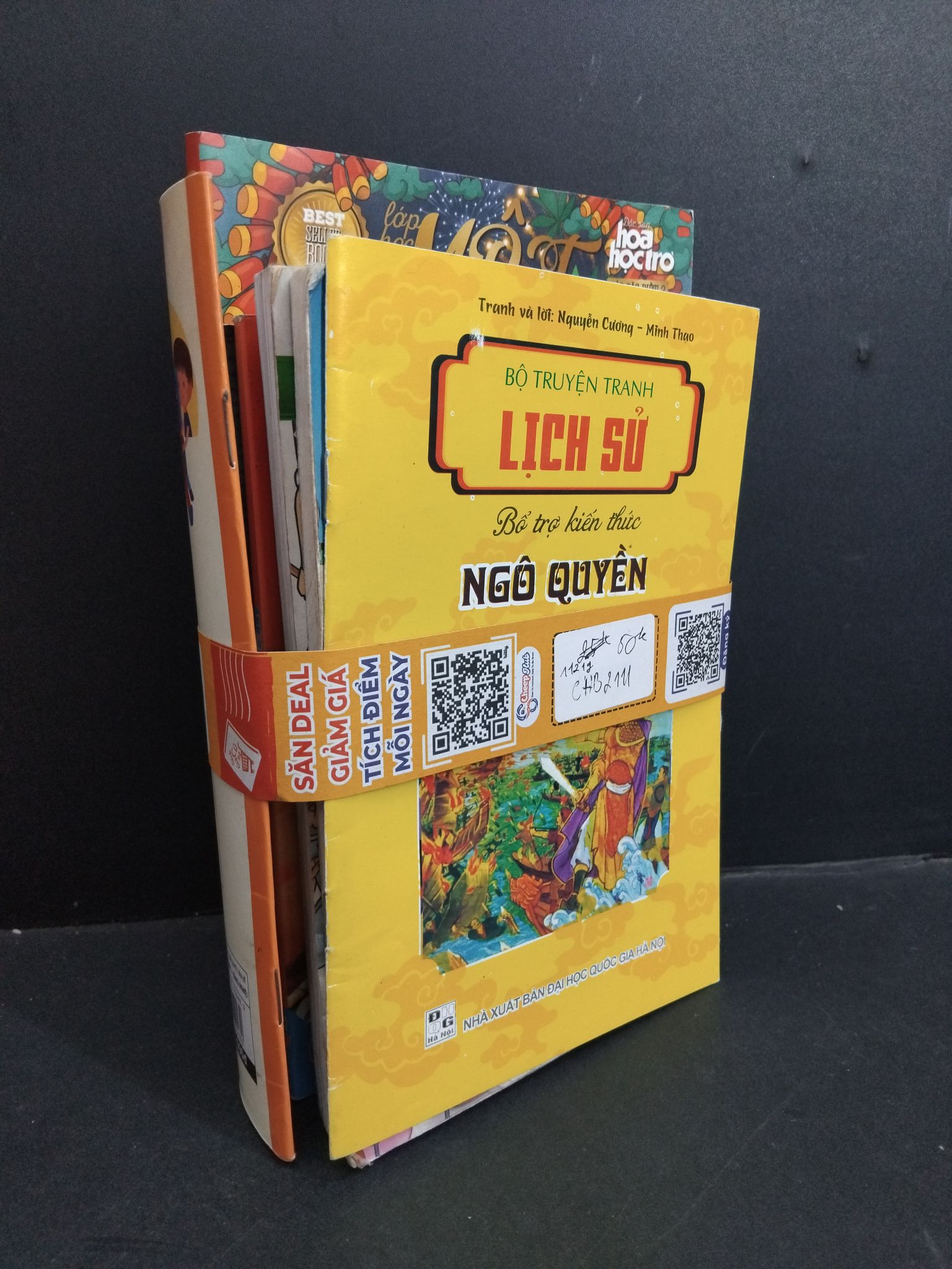Combo 10 cuon Học sinh chân kinh, anh bạn chơi quay tài ba tặng truyện tranh trẻ em (10 cuốn) 1121g 45k/kg CHB2111
