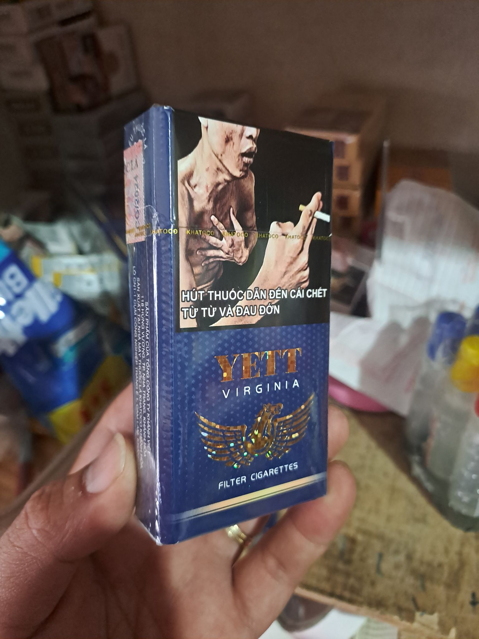 Thuốc lá Yett Việt Nam xanh gói 20 điếu