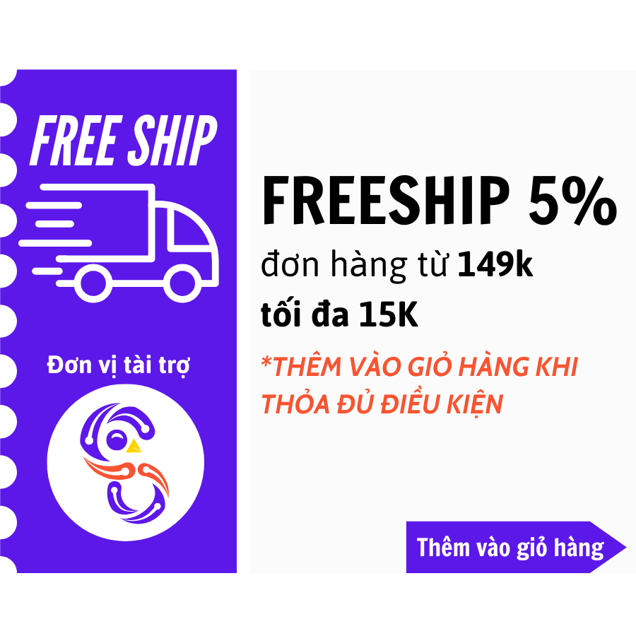 FREESHIP 5% cho đơn hàng từ 149k tối đa 15K