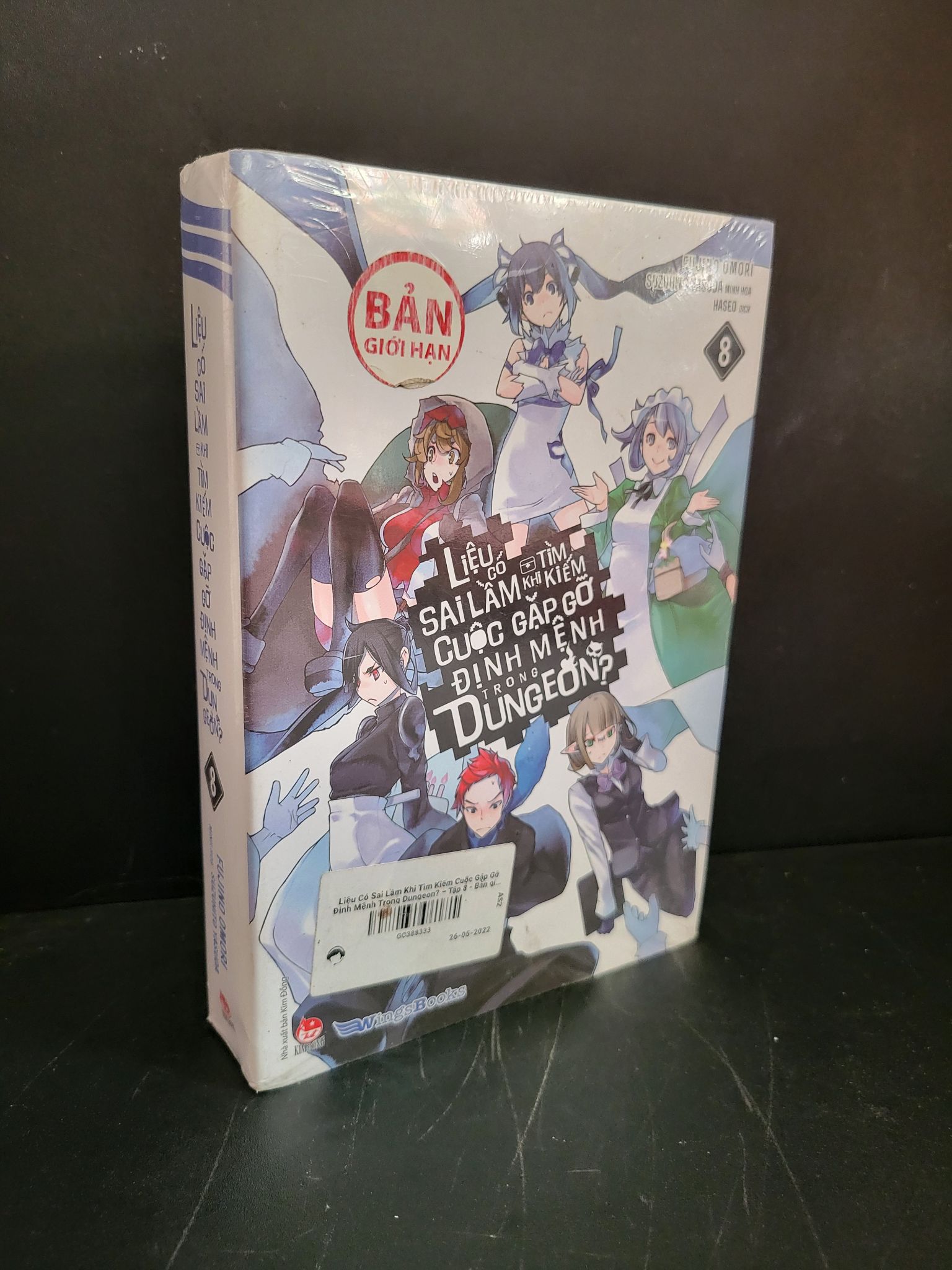 Liệu có sai lầm khi tìm kiếm cuộc gặp gỡ định mệnh trong Dungeon tập 8 mới 95% còn seal Fujino Omori HCM3004 VĂN HỌC