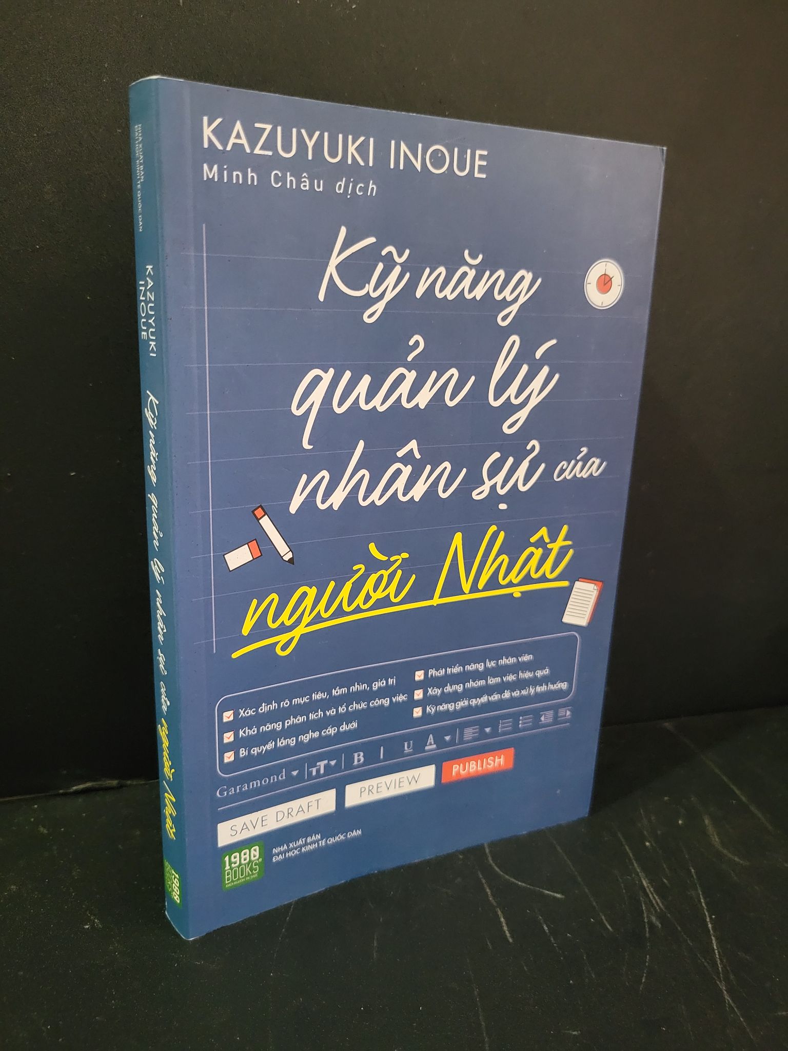 Kỹ năng quản lý nhân sự của người Nhật mới 90% bẩn nhẹ 2019 Kazuyuki Inoue HCM3004 KỸ NĂNG