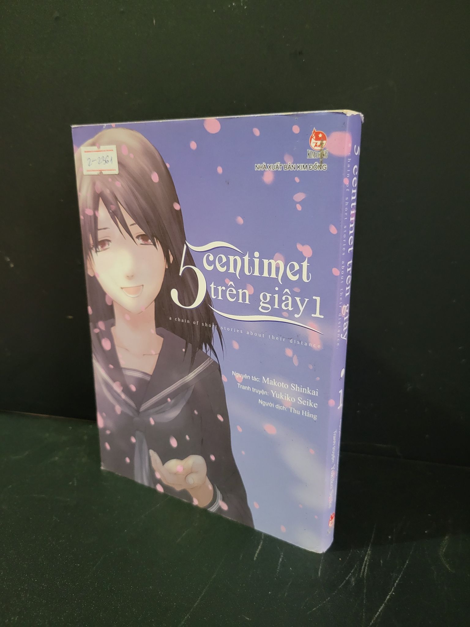 5 centimet trên giây 1 (bản truyện tranh) mới 70% bẩn bìa, ố, rách áo bìa 2018 Makoto Shinkai HCM3004 TRUYỆN TRANH