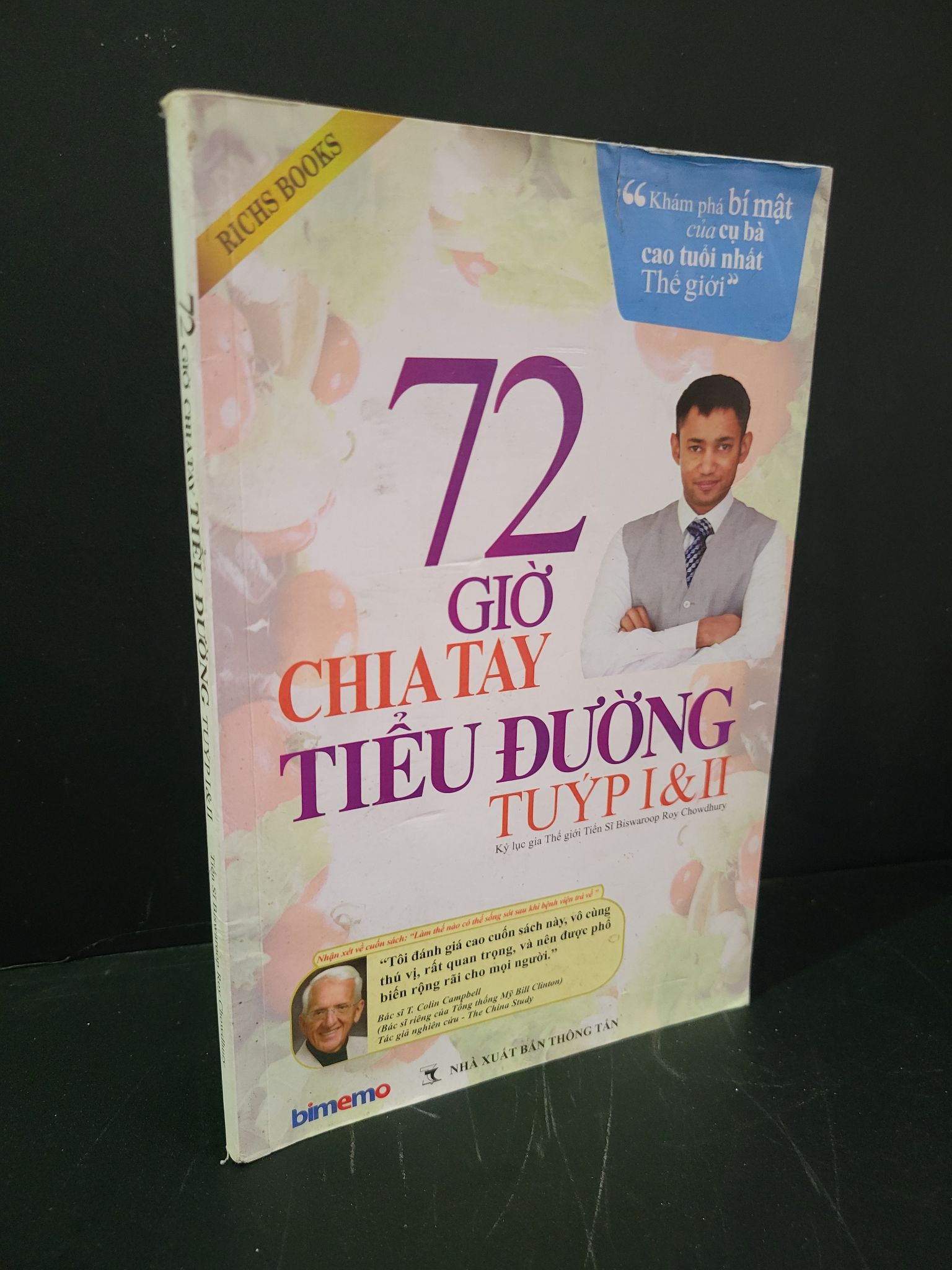 72 giờ chia tay tiểu đường tuýp I và II mới 70% bẩn bìa, ố nhẹ, tróc gáy, tróc bìa 2018 Tiến sĩ Biswaroop Roy Chowdhury HCM3004 SỨC KHỎE - THỂ THAO