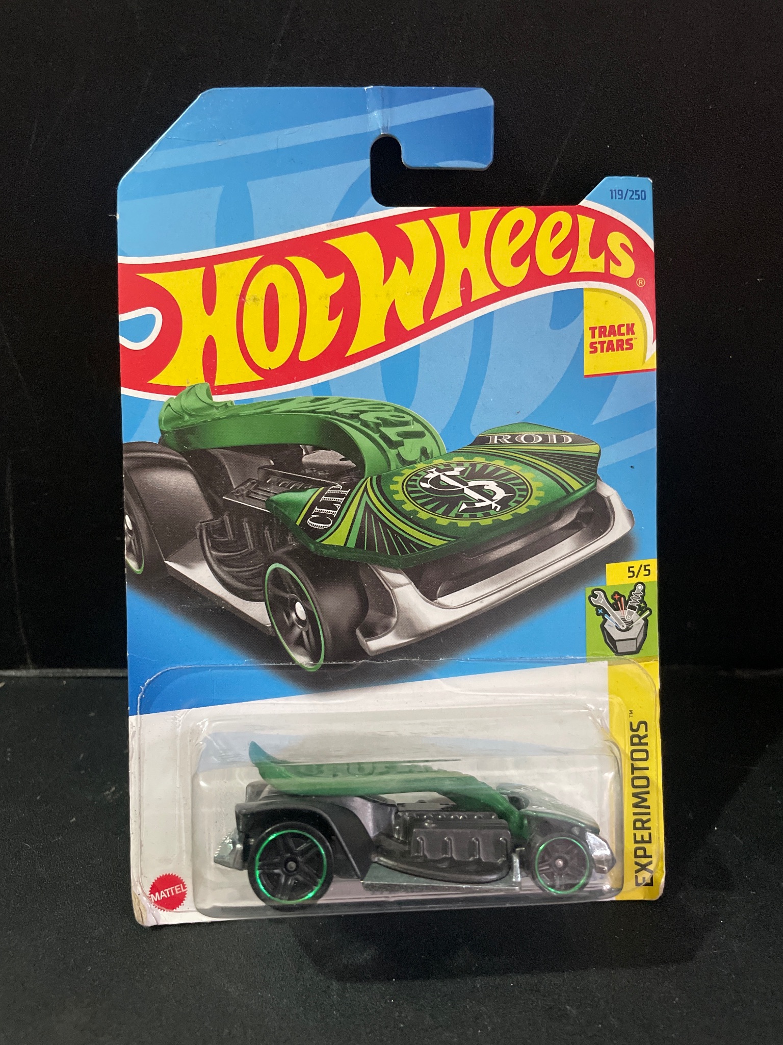 Xe Hot Wheel chính hãng Clip Rod seri Experimotors 5/5