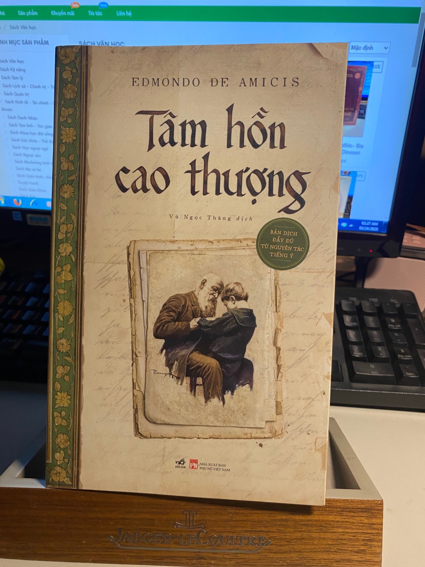 Tâm Hồn Cao Thượng-Tác giả Edmondo De Amicis- Bìa mềm ,Nhã Nam- Sách lưu kho mới 95% STB688