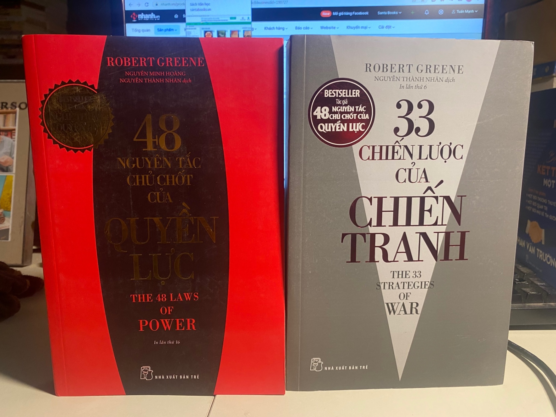 Bộ Chiến Lược Của Robert Greene Để Luôn Luôn Chiến Thắng Cuộc Chơi (2 cuốn) Robert Green-NXB Trẻ- Sách Lưu Kho mới 90%- Sách kỹ năng STB999