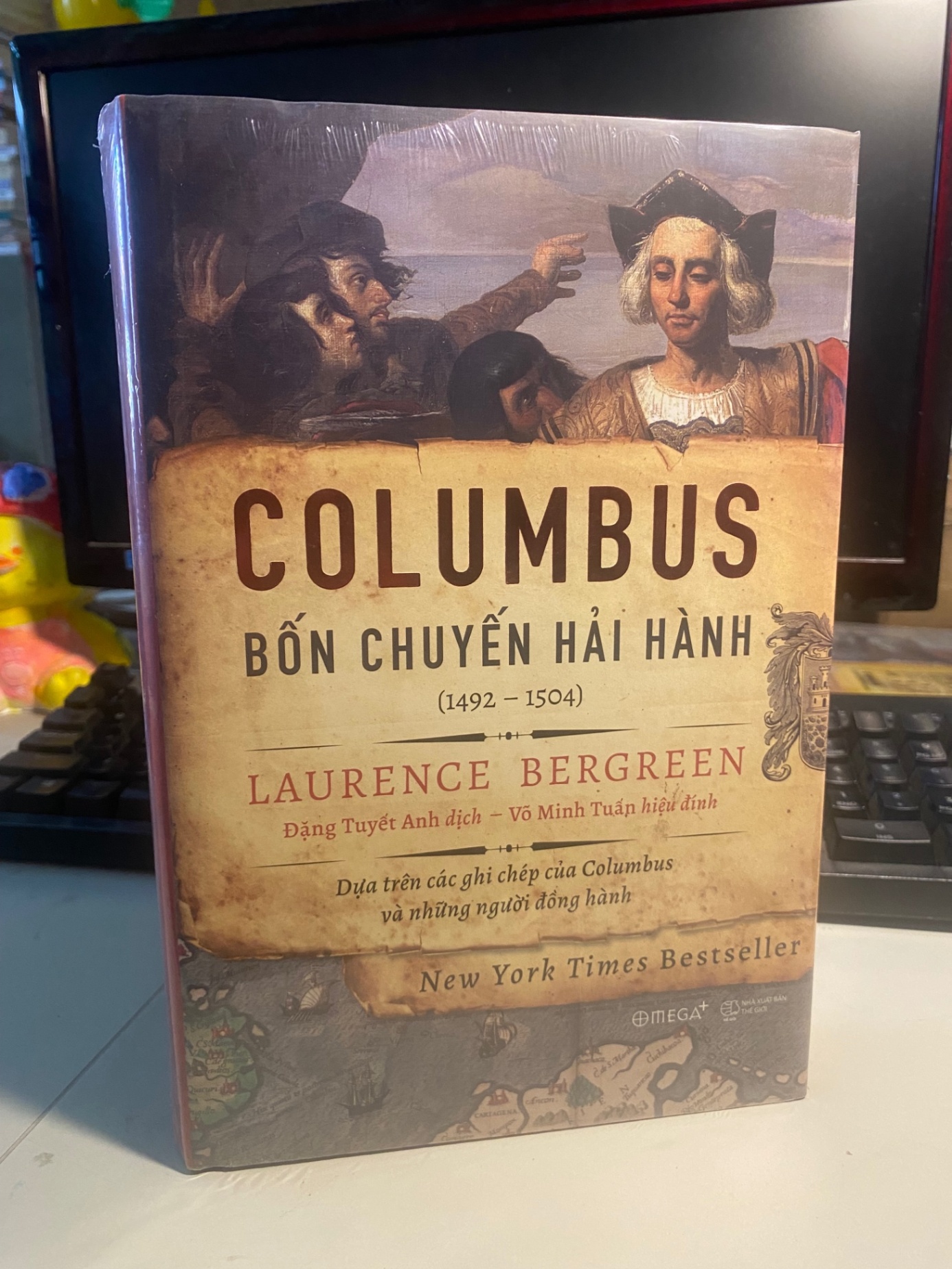 Columbus: Bốn Chuyến Hải Hành (1492-1504)-Tác giả :Laurence Bergreen-Bìa cứng, sách mới nguyên seal STB1026