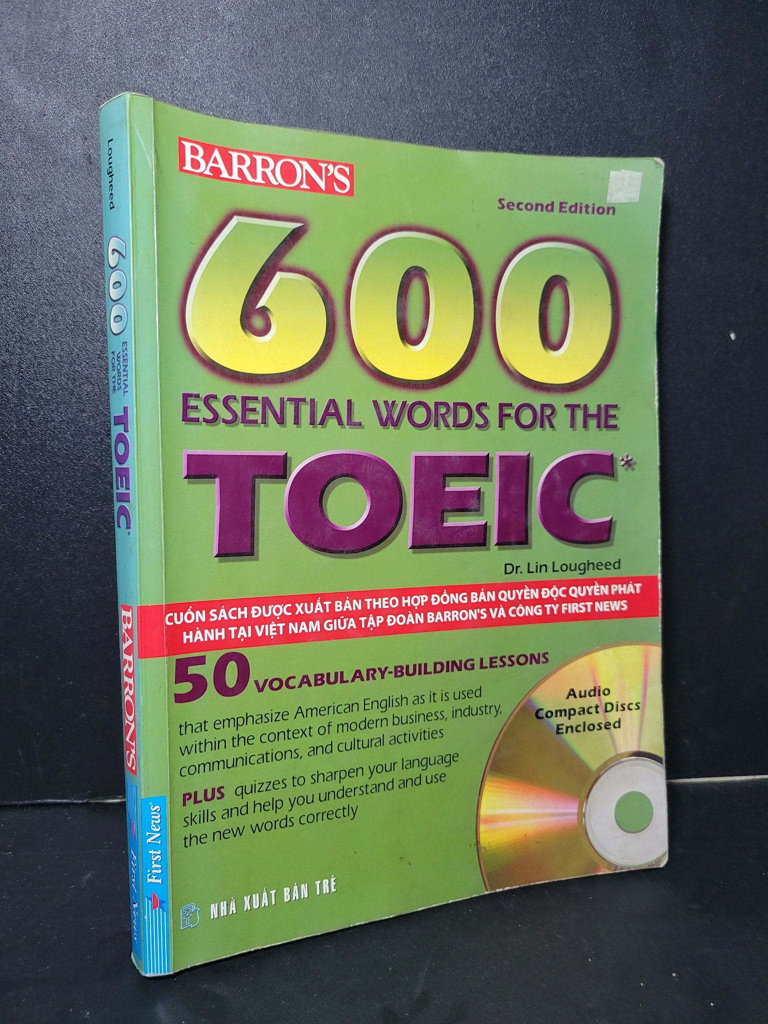 600 essential words for the Toeic mới 70% bẩn bìa, ố nhẹ, có chữ viết, highlight, tróc gáy nhẹ 2008 Dr. Lin Lougheed HCM2205 HỌC NGOẠI NGỮ