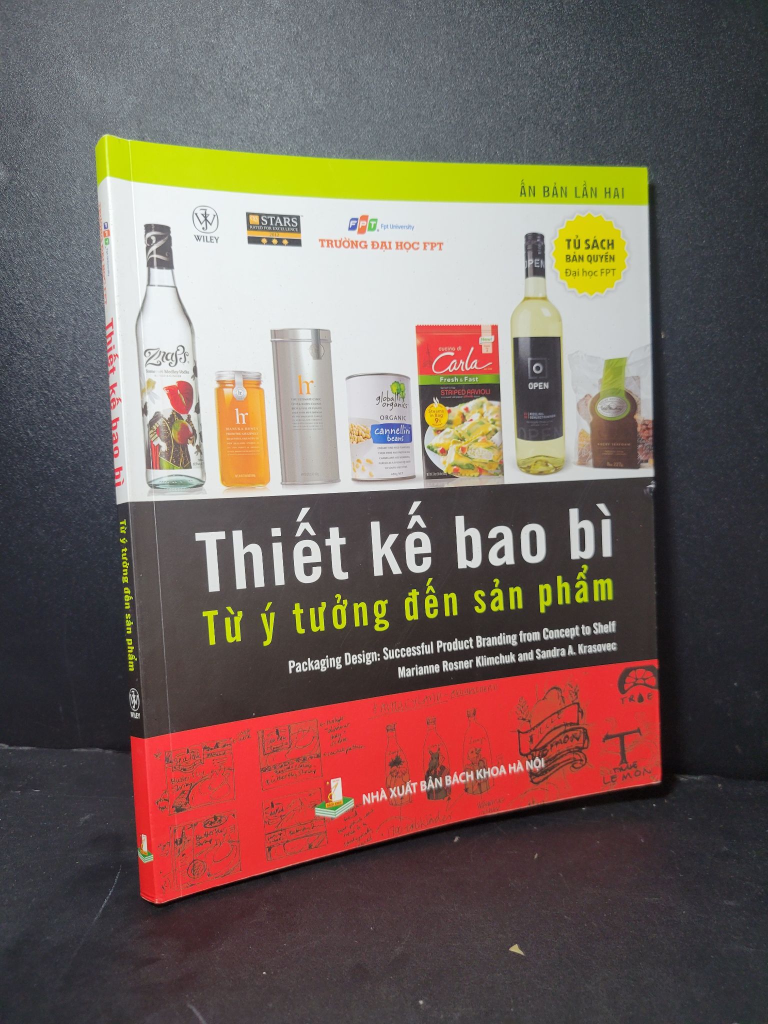 Thiết kế bao bì từ ý tưởng đến sản phẩm mới 80% có vệt nước, bẩn bìa, tróc gáy nhẹ 2015 Marianne - Sandra HCM2205 GIÁO TRÌNH, CHUYÊN MÔN