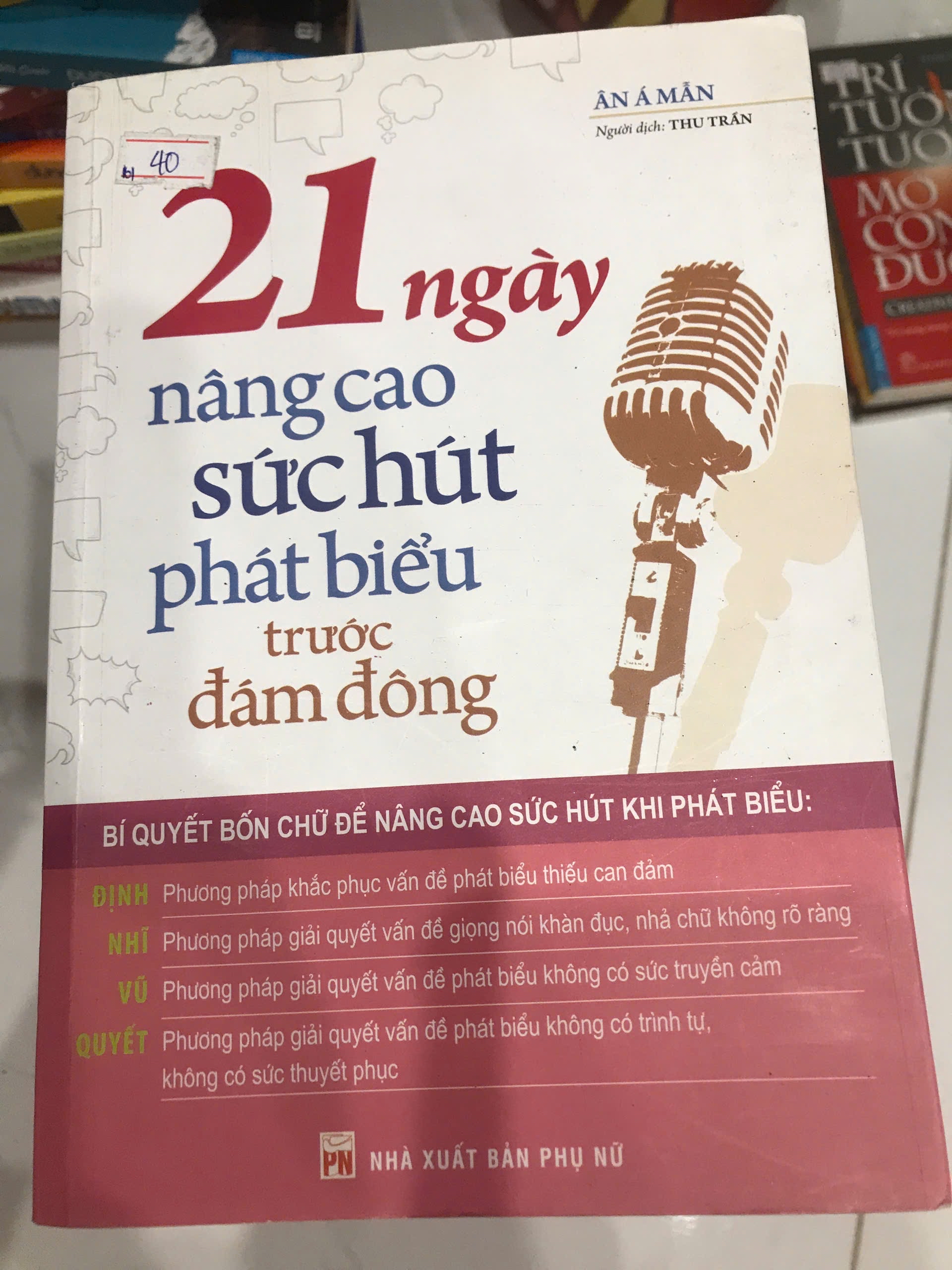 21 ngày nâng cao sức hút phát biểu trước đám đông  TKB1806 KỸ NĂNG