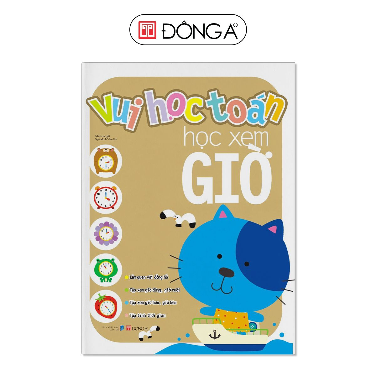 Vui học toán1 - Học xem giờ - Đông A, Sách thiếu nhi