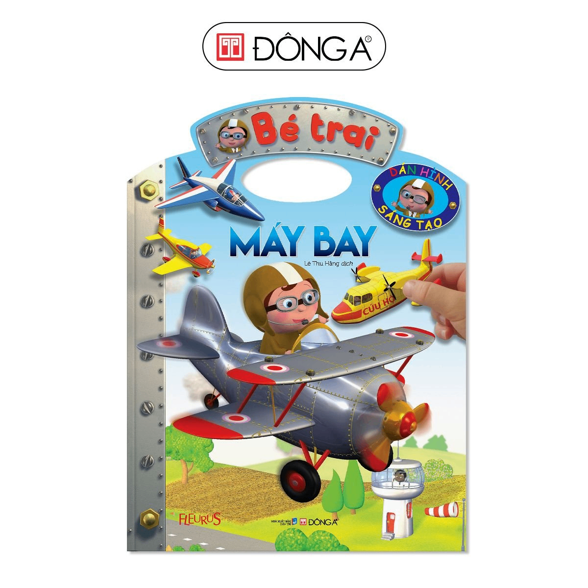 Bé trai dán hình - Máy bay - Đông A, Sách thiếu nhi