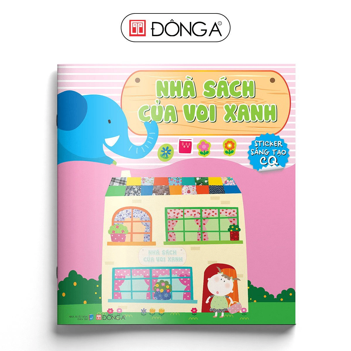 Sticker sáng tạo CQ - Nhà sách của voi xanh - Đông A, Sách thiếu nhi