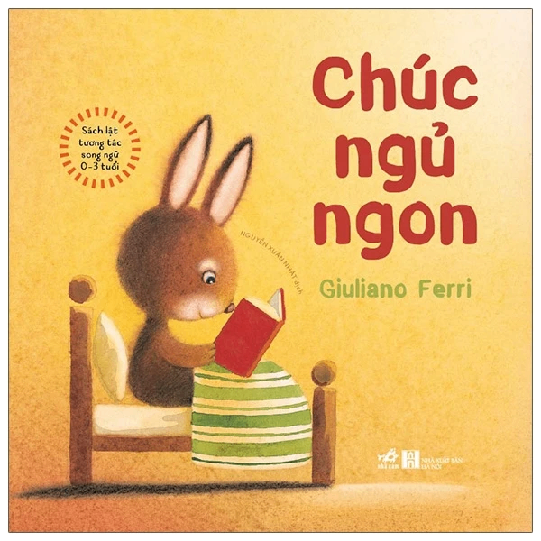 Sách lật tương tác song ngữ 0-3 tuổi: Chúc ngủ ngon (TB 80.000) - Giuliano Ferri - 2022 - Ehon kỹ năng