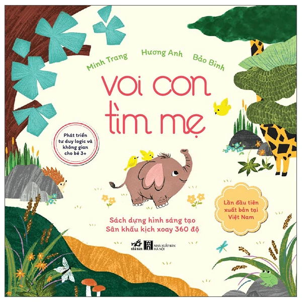 Voi con tìm mẹ - Minh Trang , Hương Anh , Bảo Bình - 2022 - Sách tương tác chơi và học