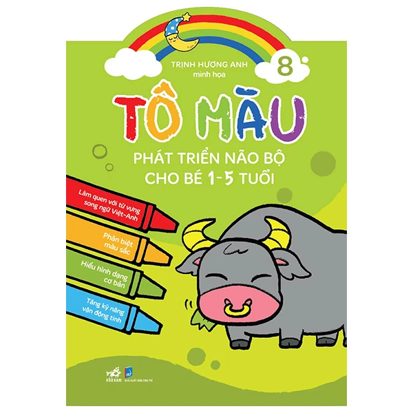 Tô màu phát triển não bộ cho bé 1 - 5 tuổi - Tập 8 - Phạm Ngọc Điệp minh họa - 2022 - Tô màu